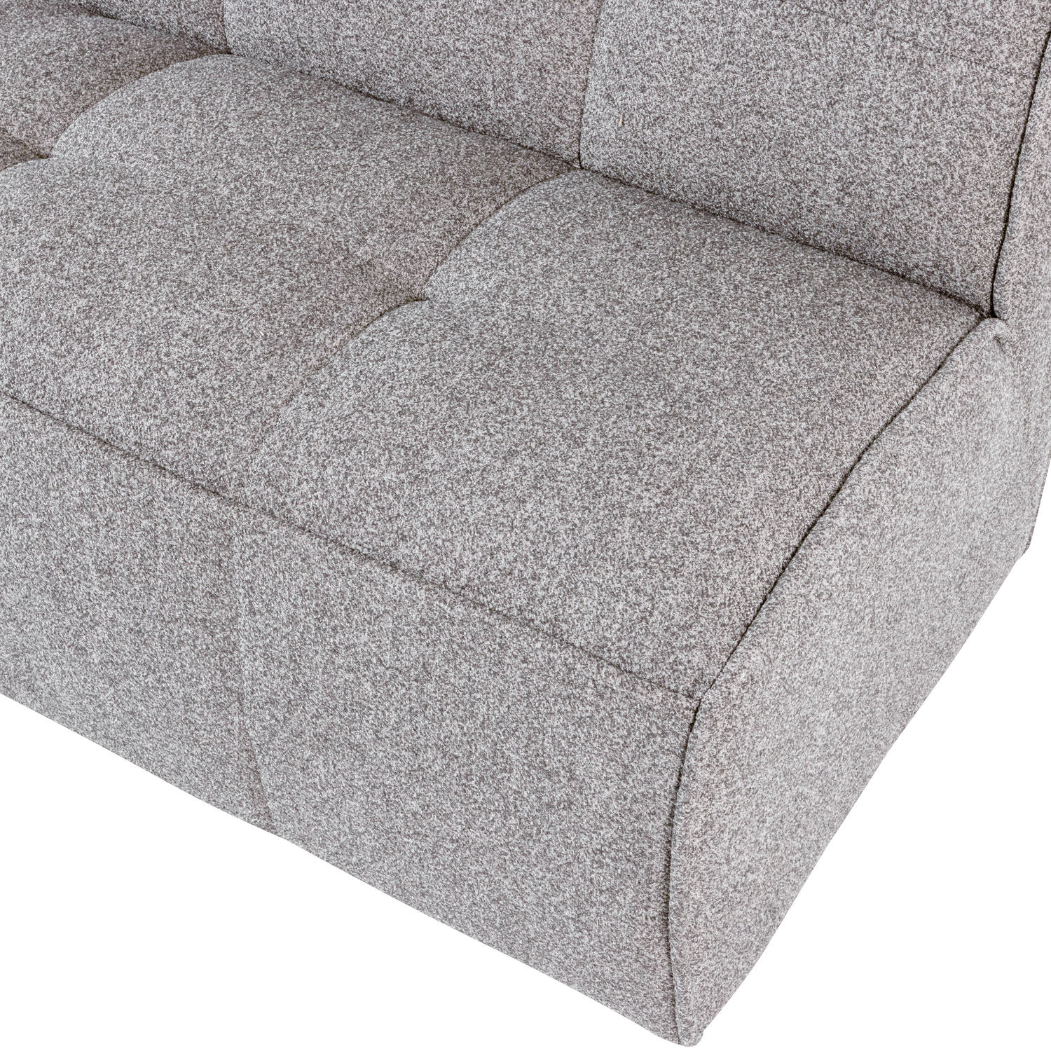 Sofa CLUSTER BENCH - moduł 3-osobowy szary bouclé – styl nowoczesny