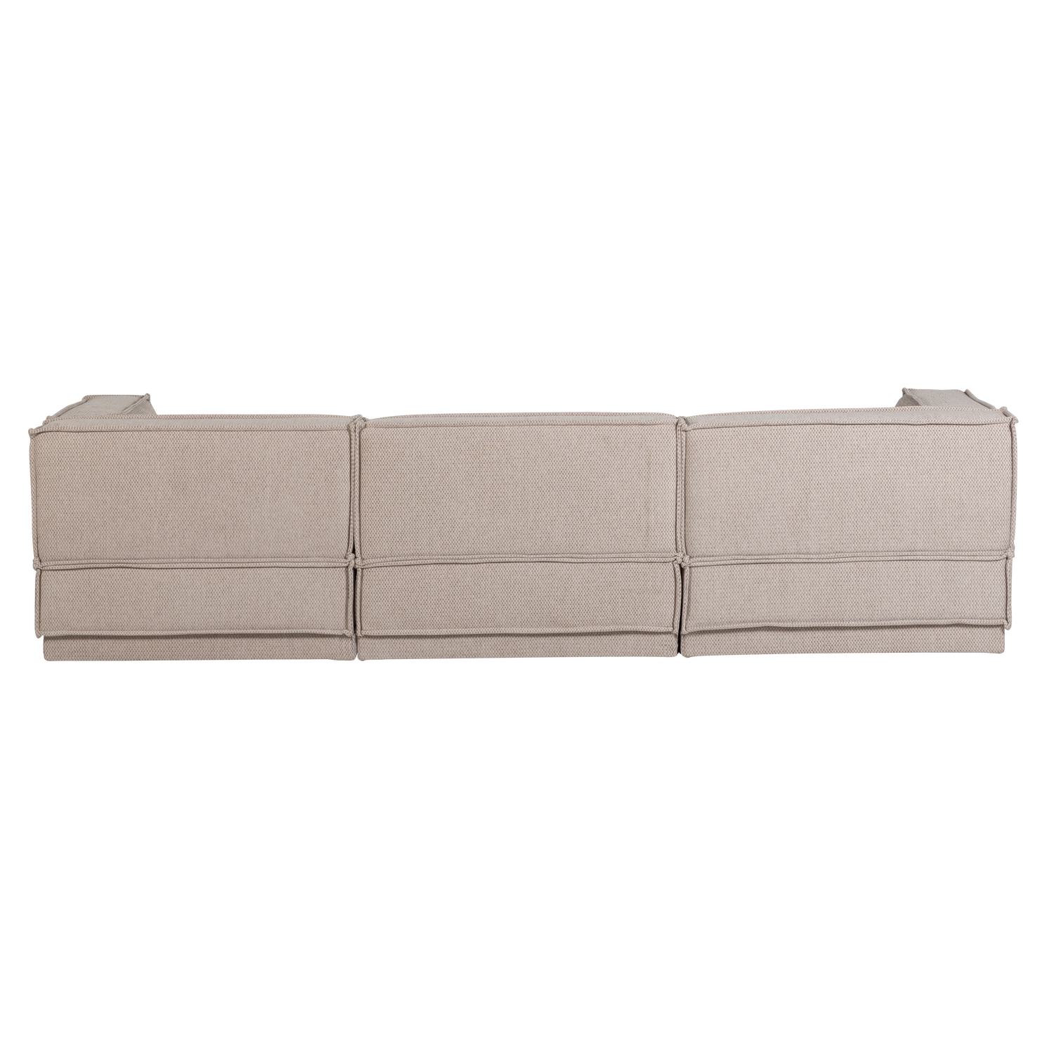 Links hoekbank MANU beige chenille