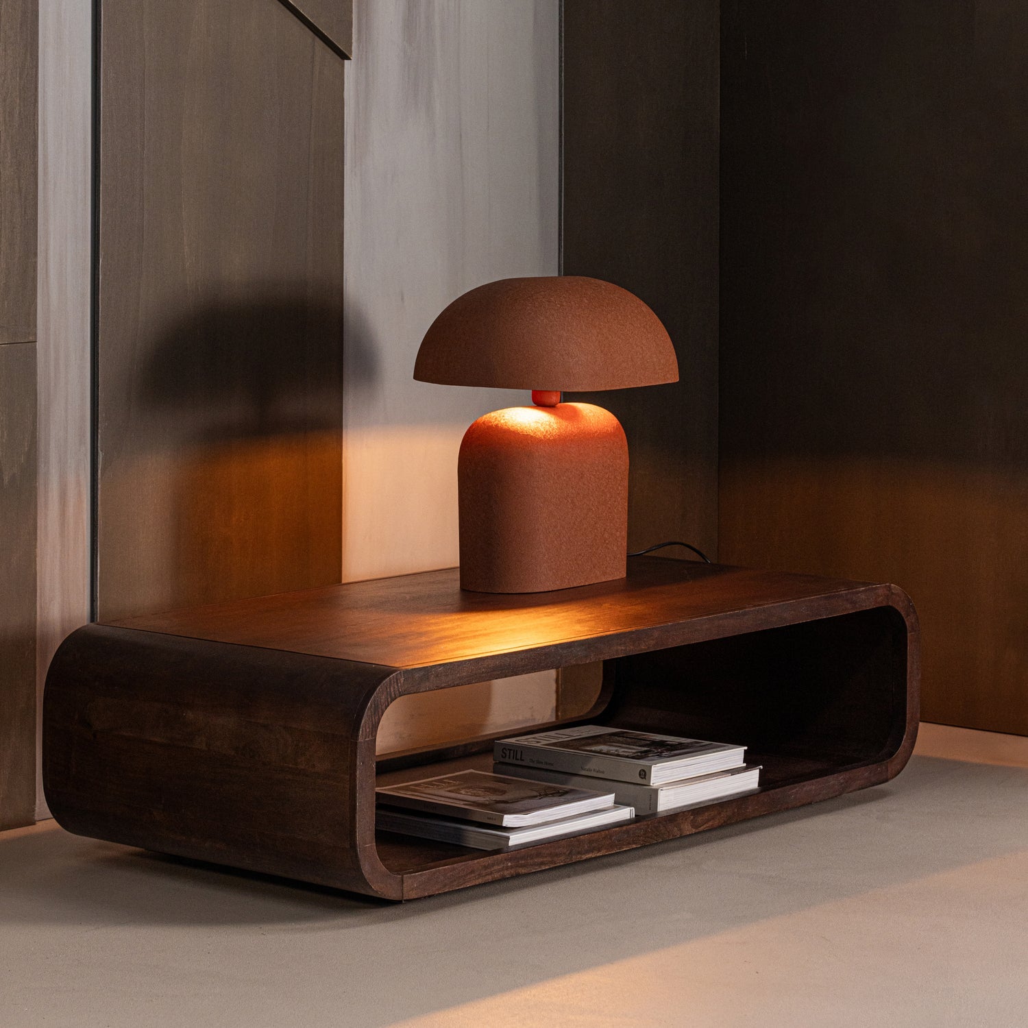 Tischlampe TILO braun