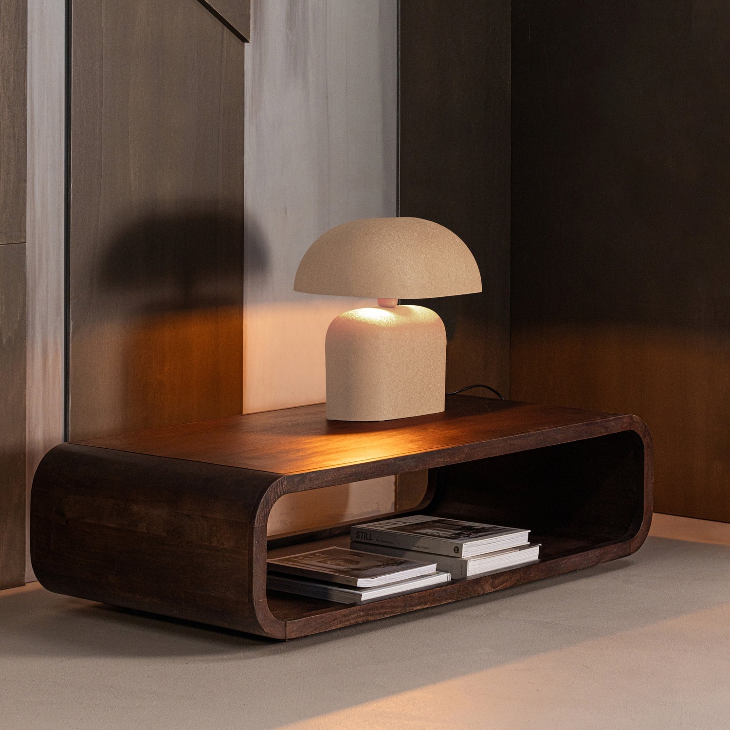 Tischlampe TILO sandfarben