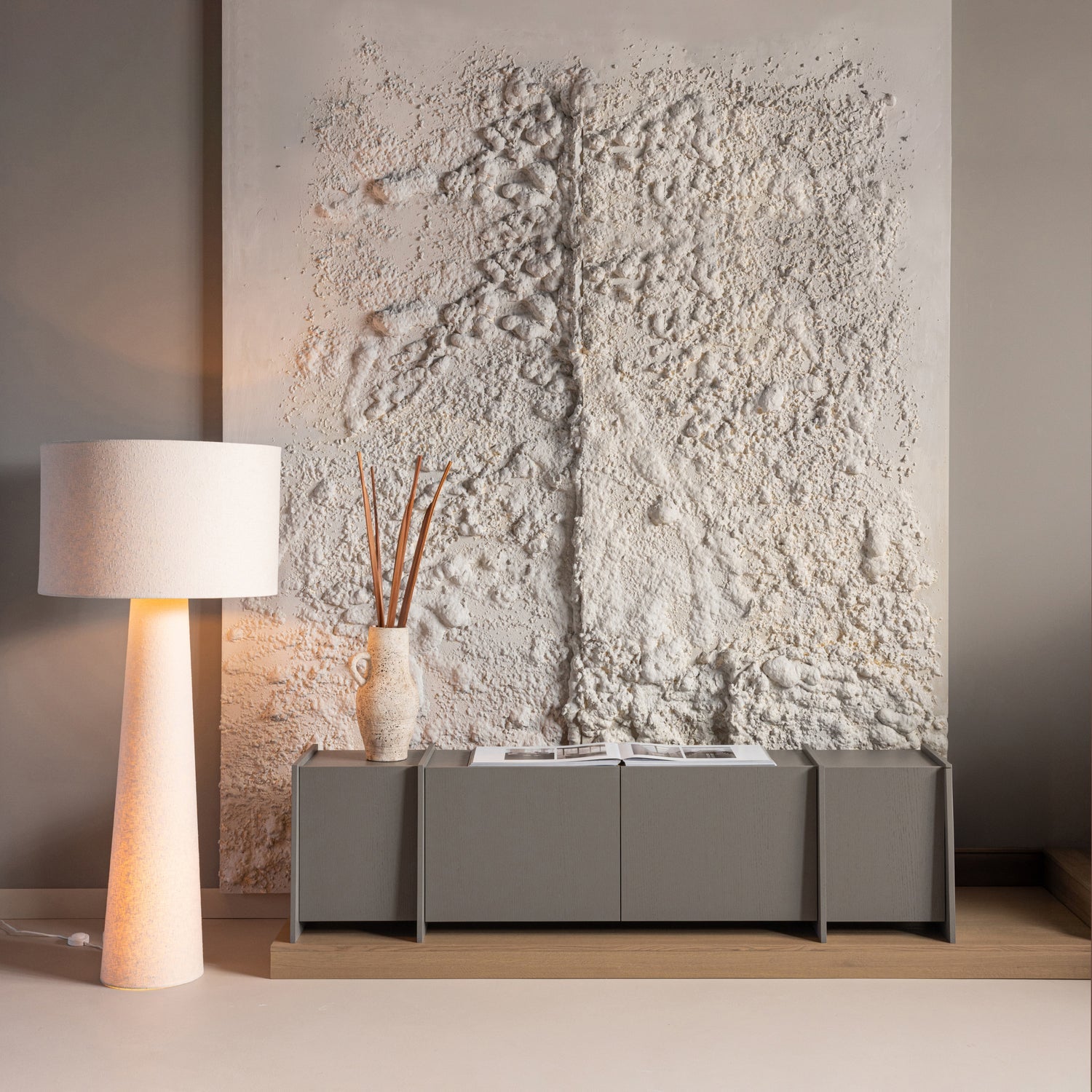 TV-meubel BROCK warm grijs