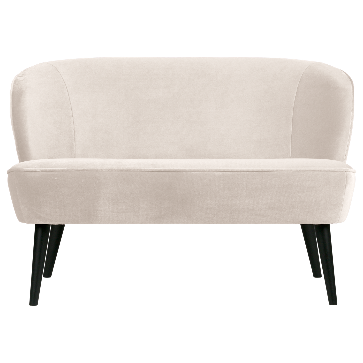 Sofa aus Samt SARA gebrochenes Weiß