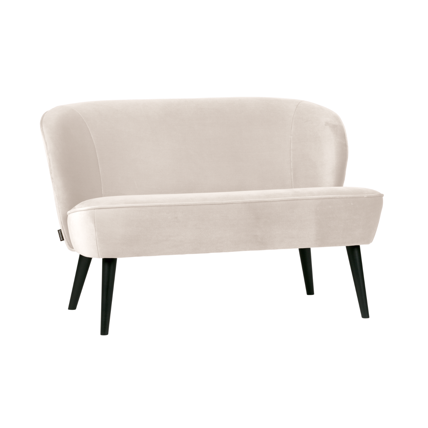 Sofa aus Samt SARA gebrochenes Weiß