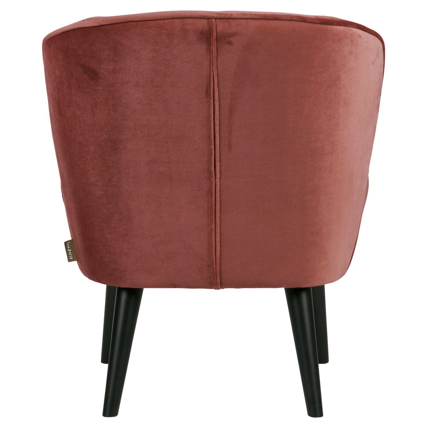 Velvet fauteuil SARA bordeaux