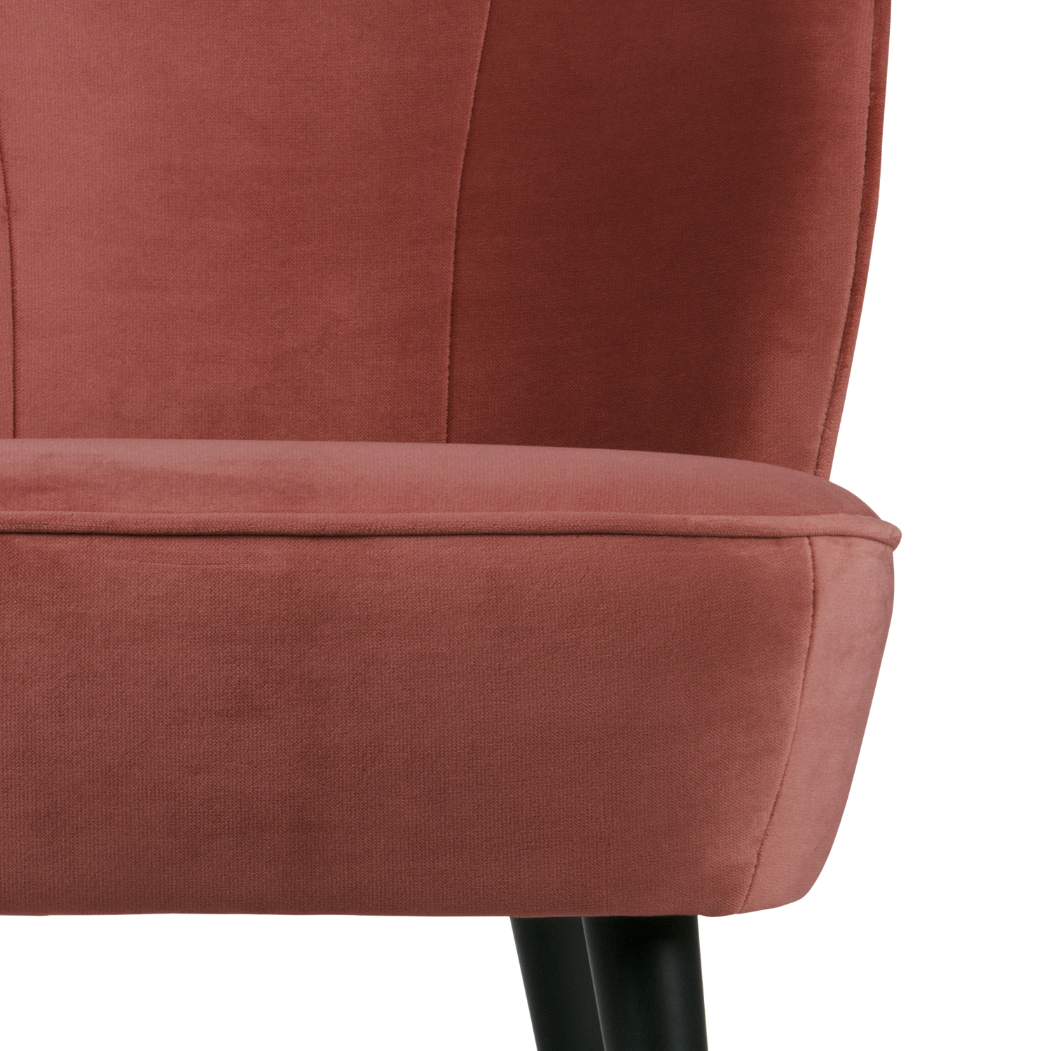 Velvet fauteuil SARA bordeaux