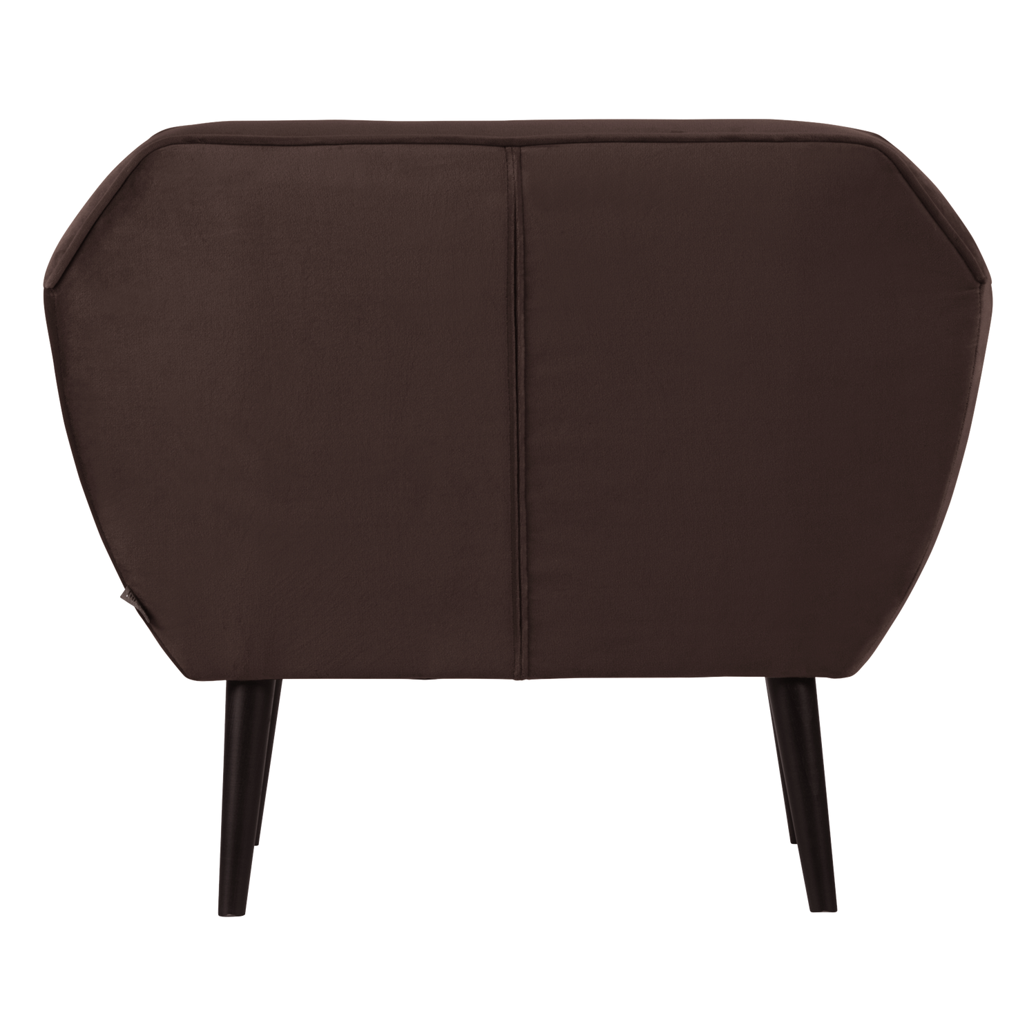Fluwelen fauteuil ROCCO chocolade