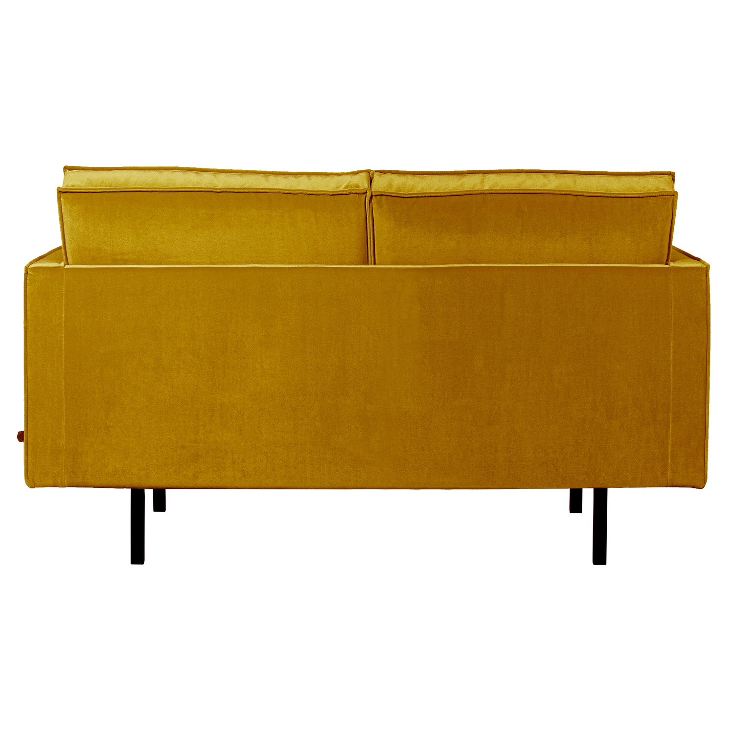 Sofa aksamitna 2-osobowa RODEO musztardowy – Woood