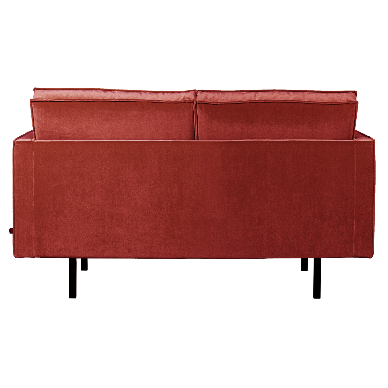 Velvet 2-Seater Sofa RODEO Chestnut