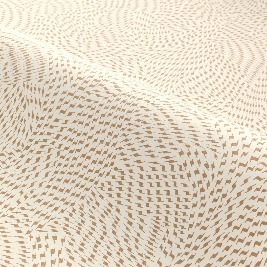 Wallpaper with Abstract Pattern PASSY - WHITE/BEIGE white with beige