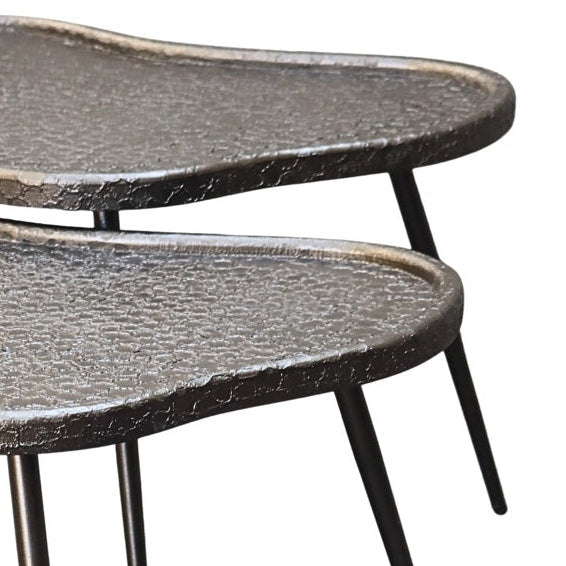 Set van salontafels BEAN bronsgoud