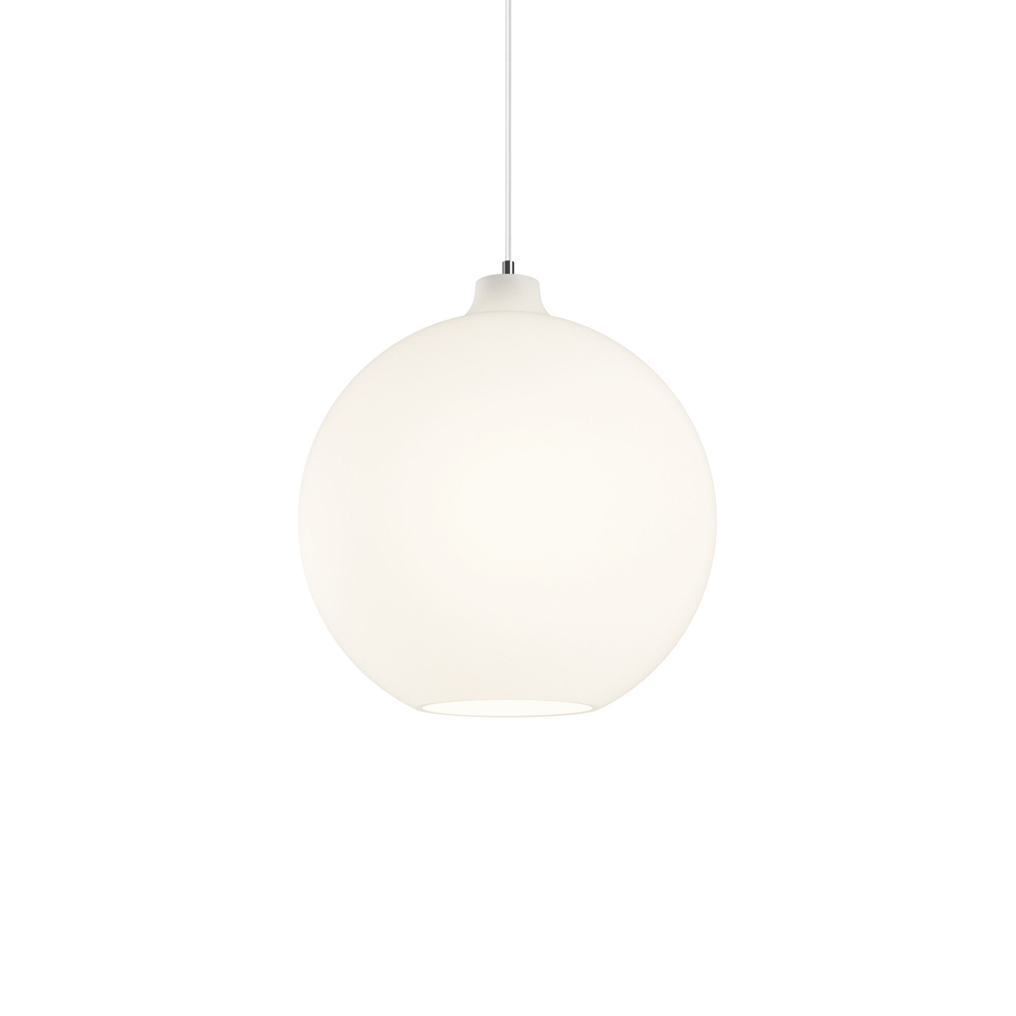 Hanglamp WOHLERT wit glas