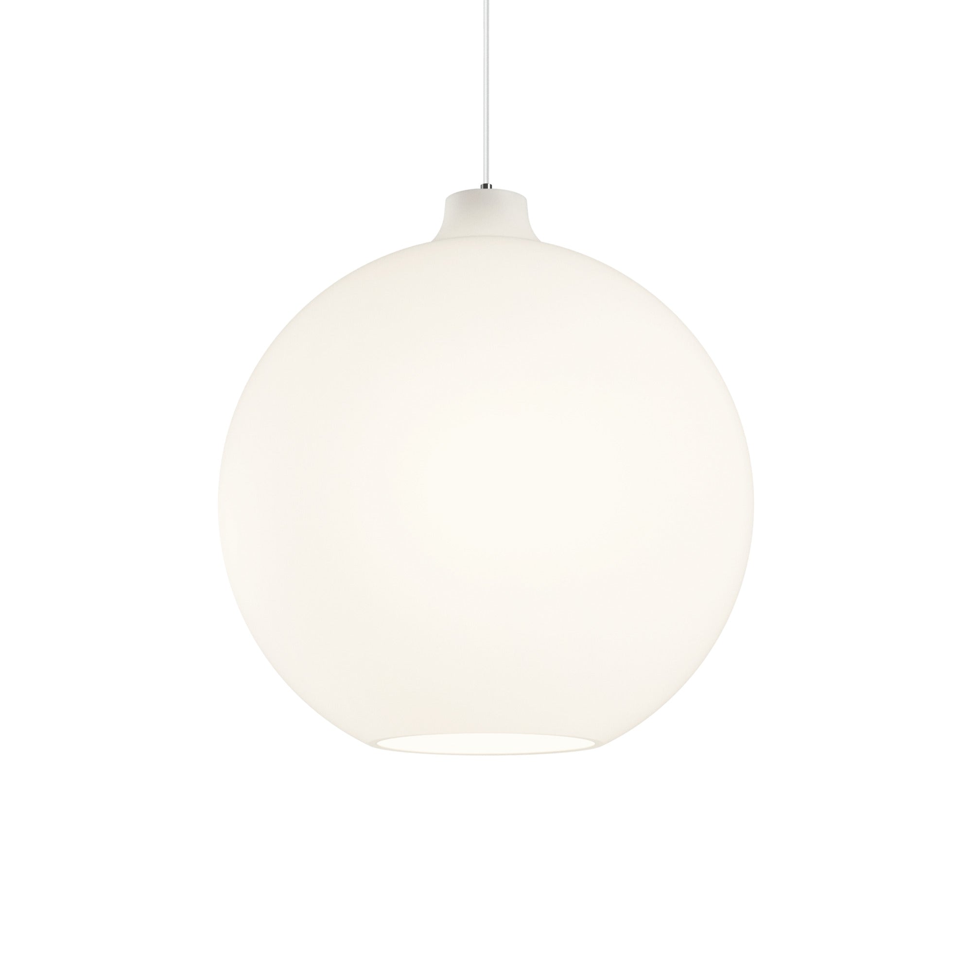 Hanglamp WOHLERT wit glas