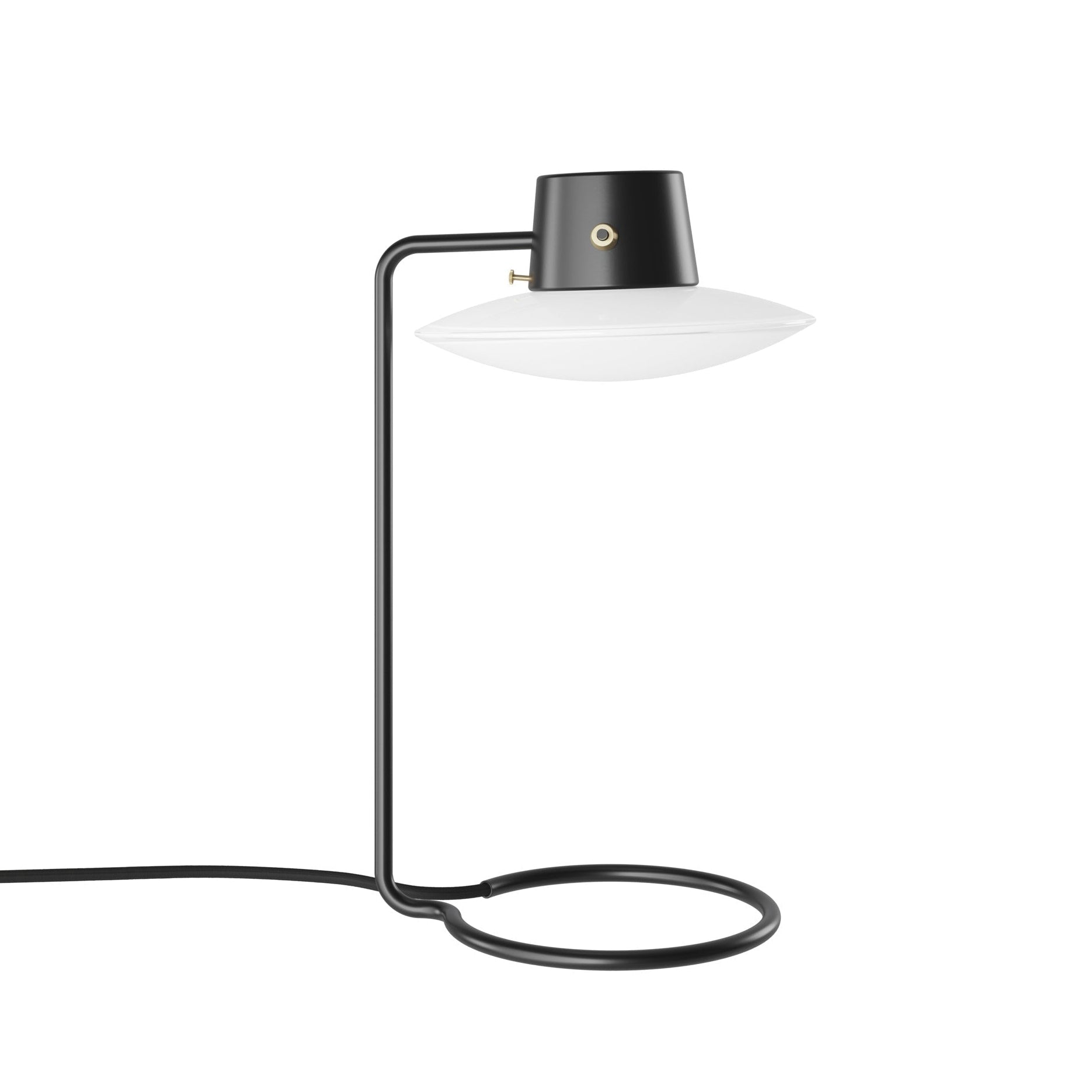 Tischlampe AJ OXFORD schwarz mit weißem Finish