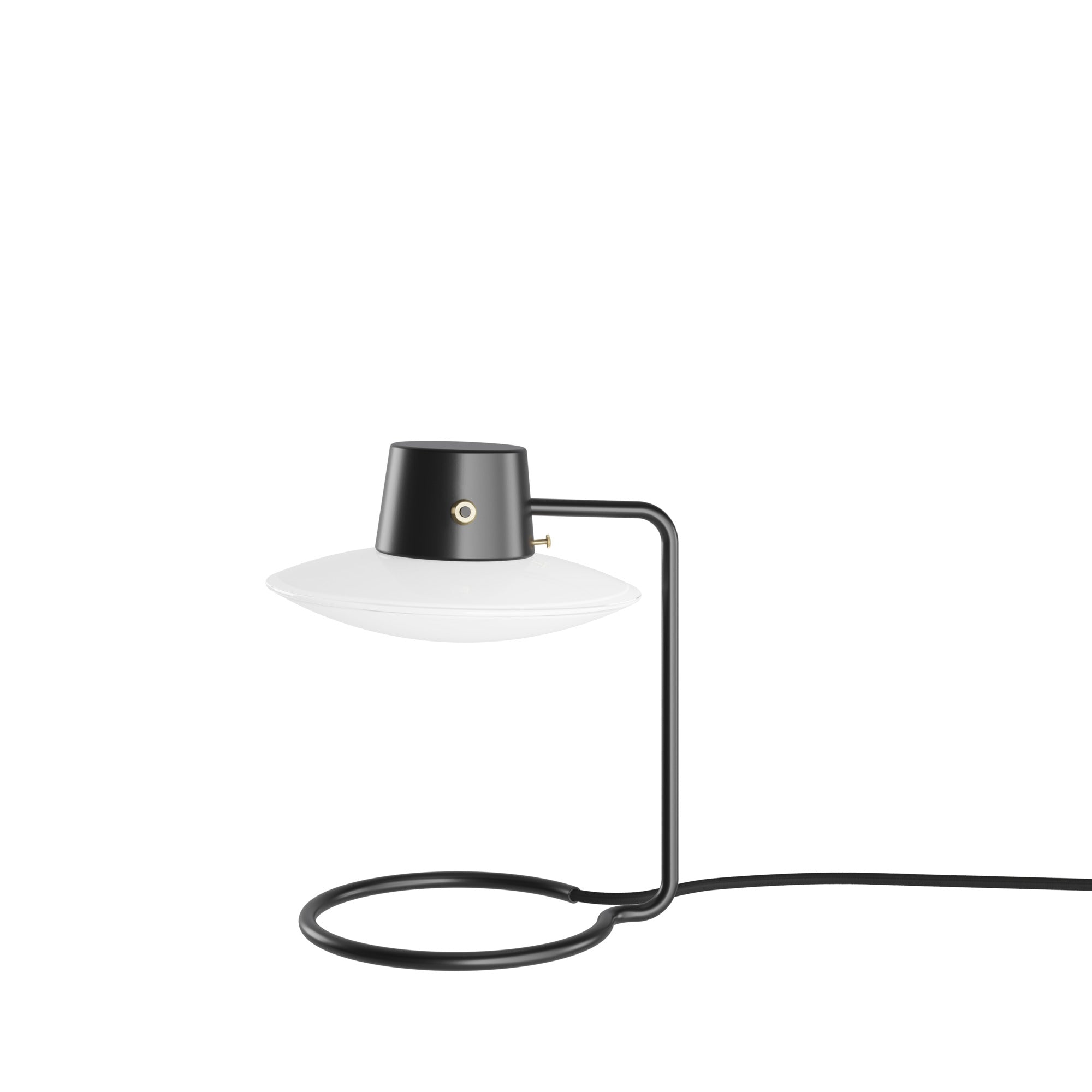 Tischlampe AJ OXFORD schwarz mit weißem Finish