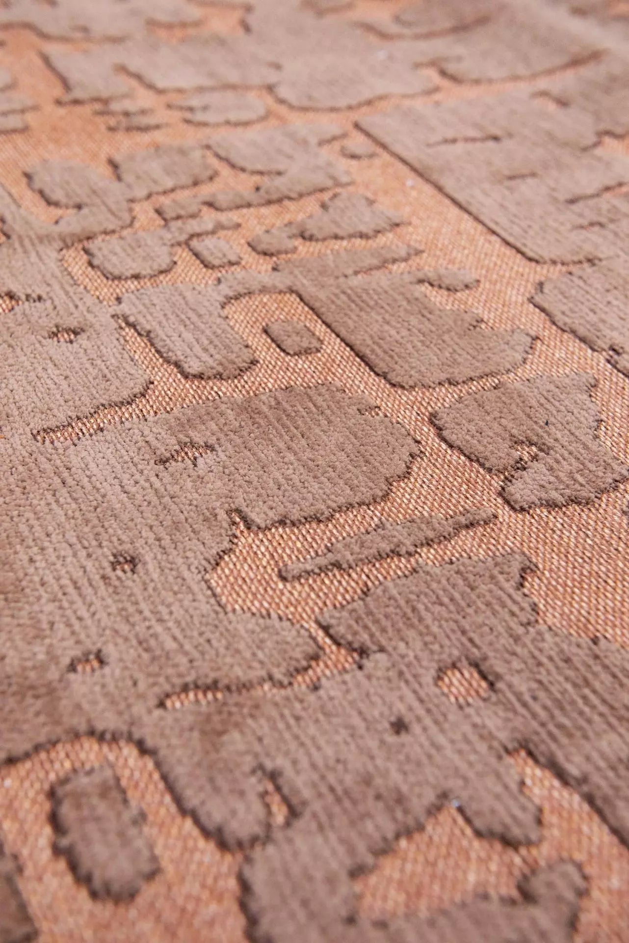 Ovaler Teppich BAOBAB ZA COPPER lachsfarben