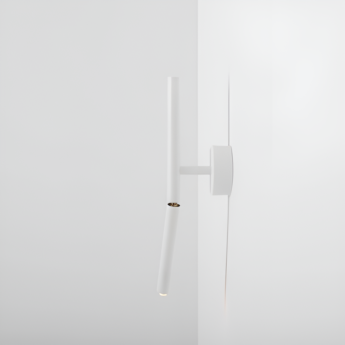 White stick wall lamp