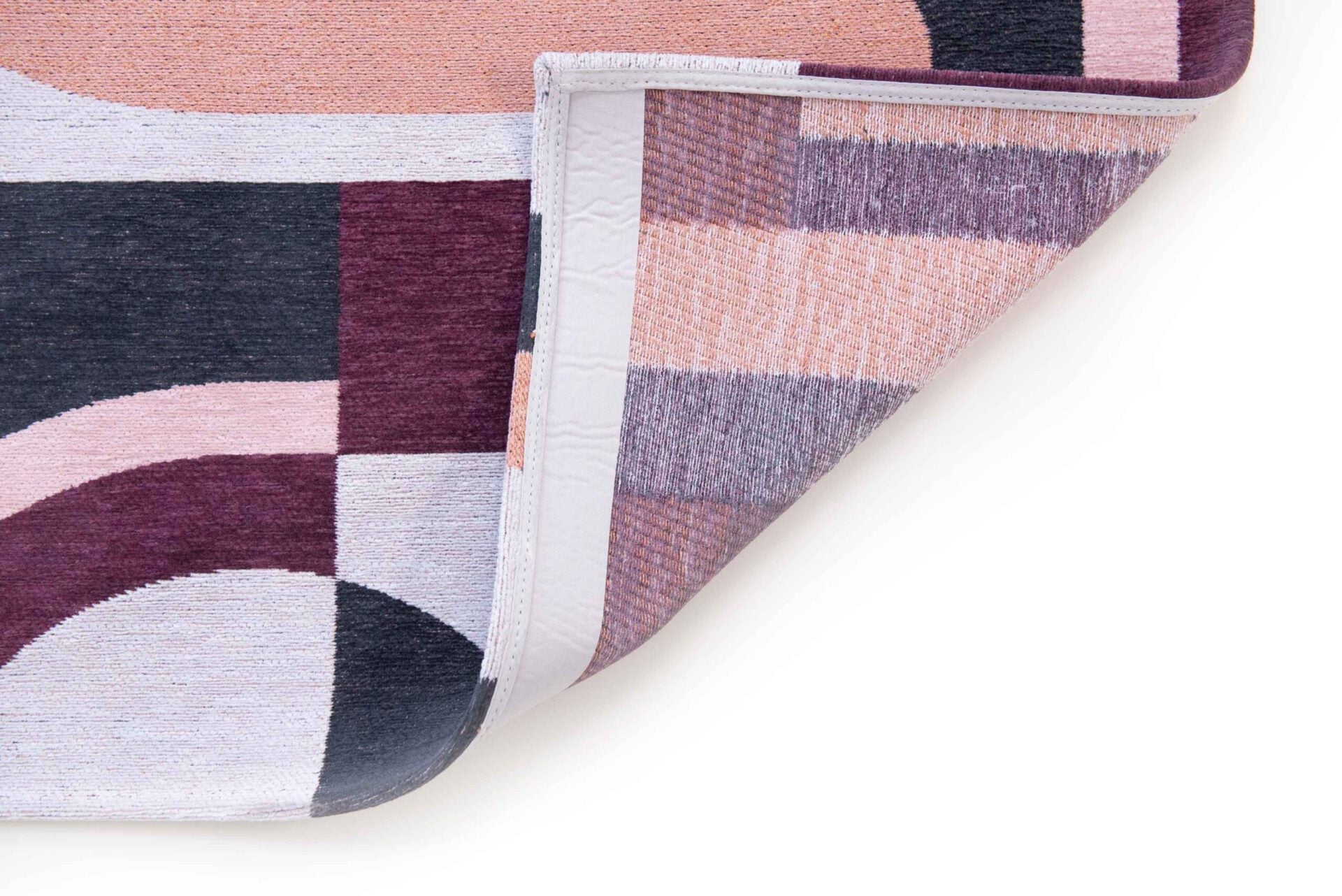 Vloerkleed MODULE PINK POHE roze-bordeaux