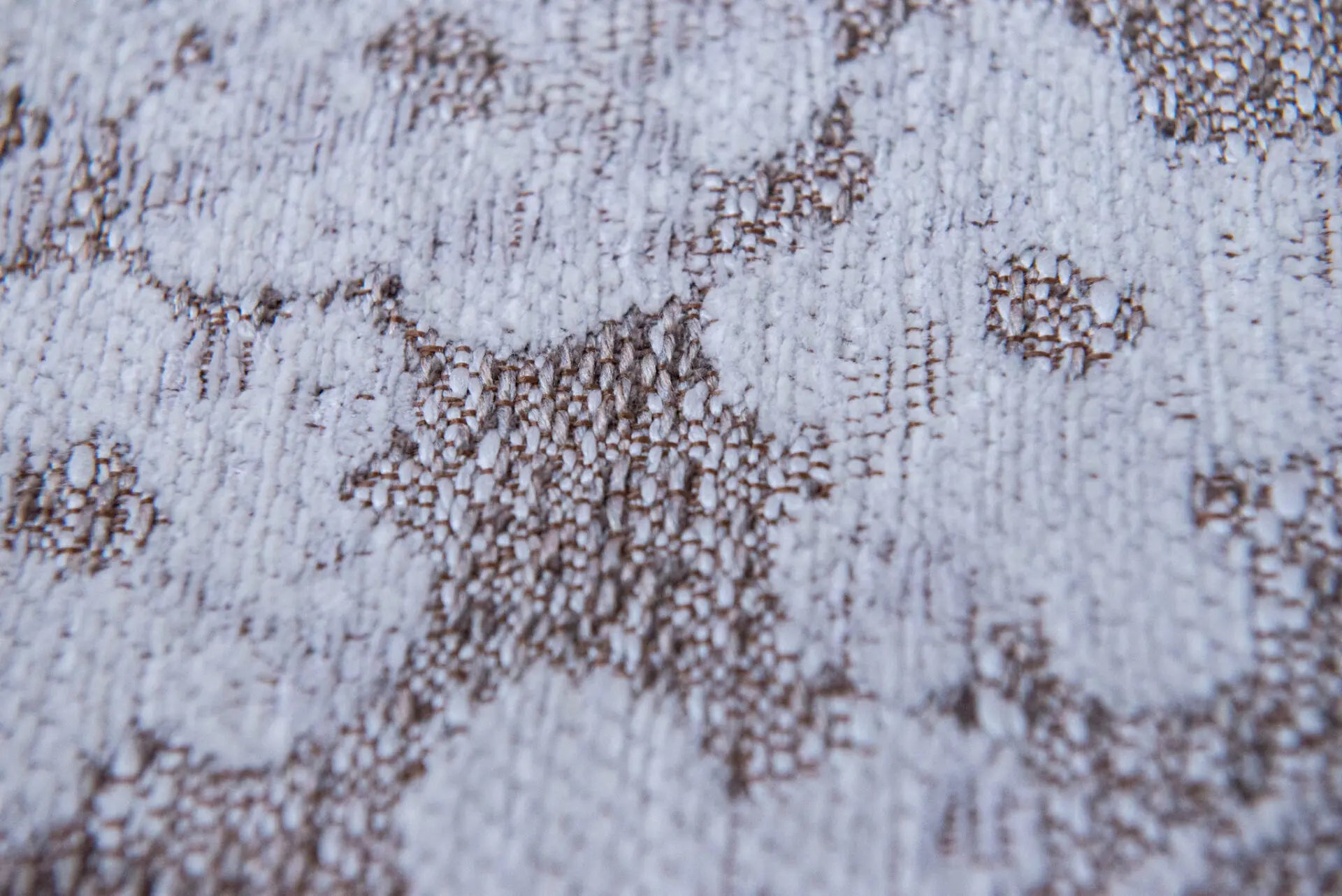 Ovale tapijt SAKURA beige met wit