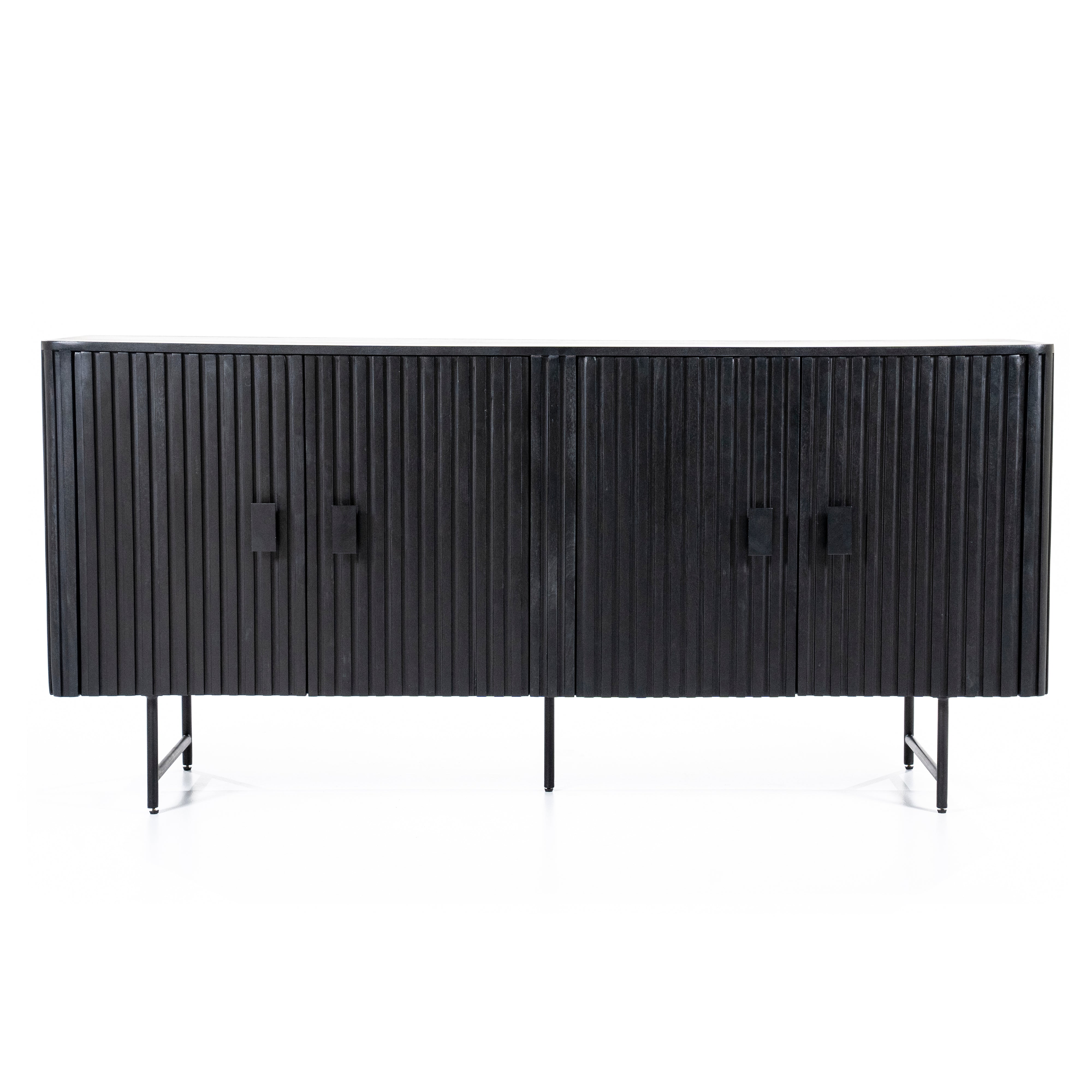 REMI chest of drawers black mango wood