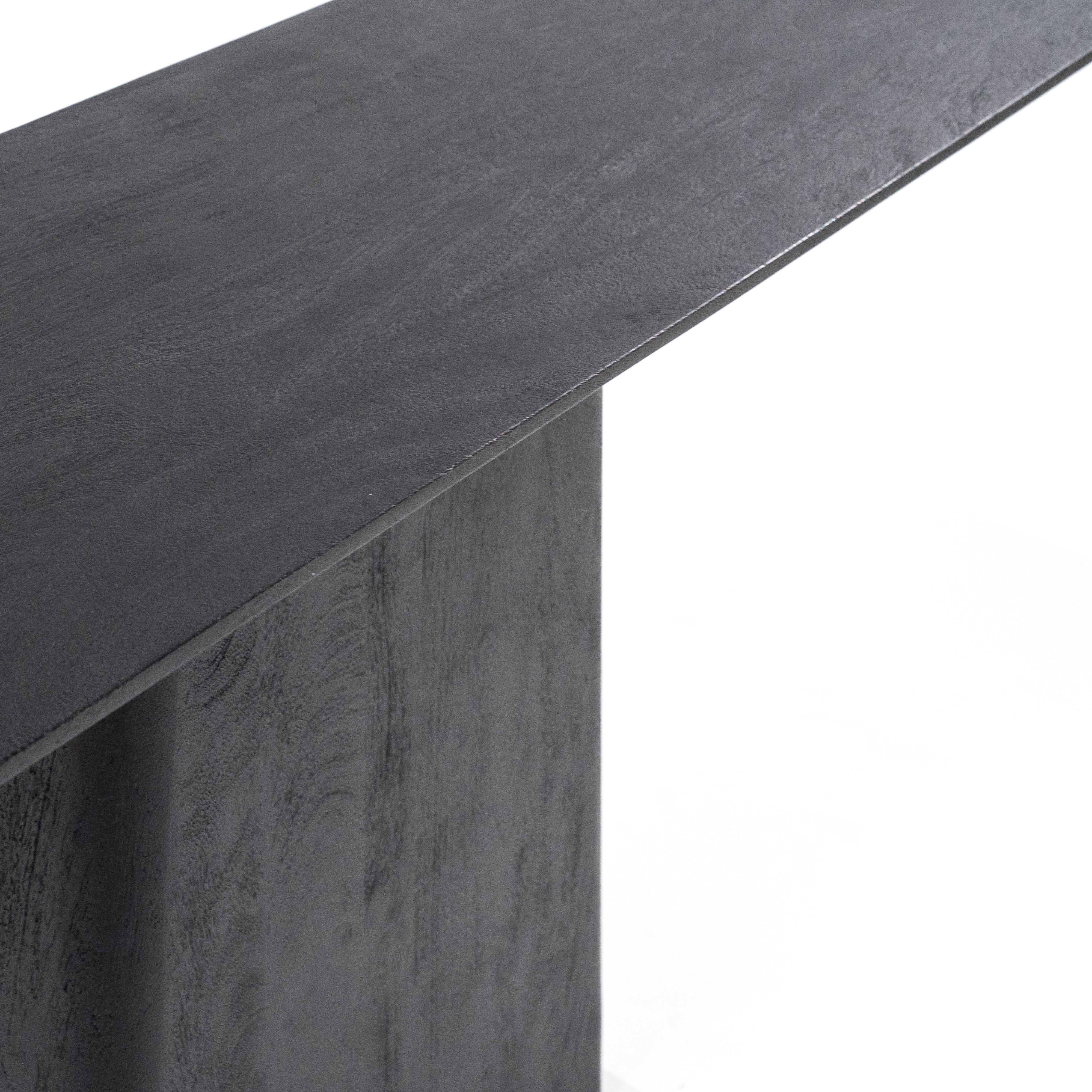 Konsole ARON schwarzes Mangoholz