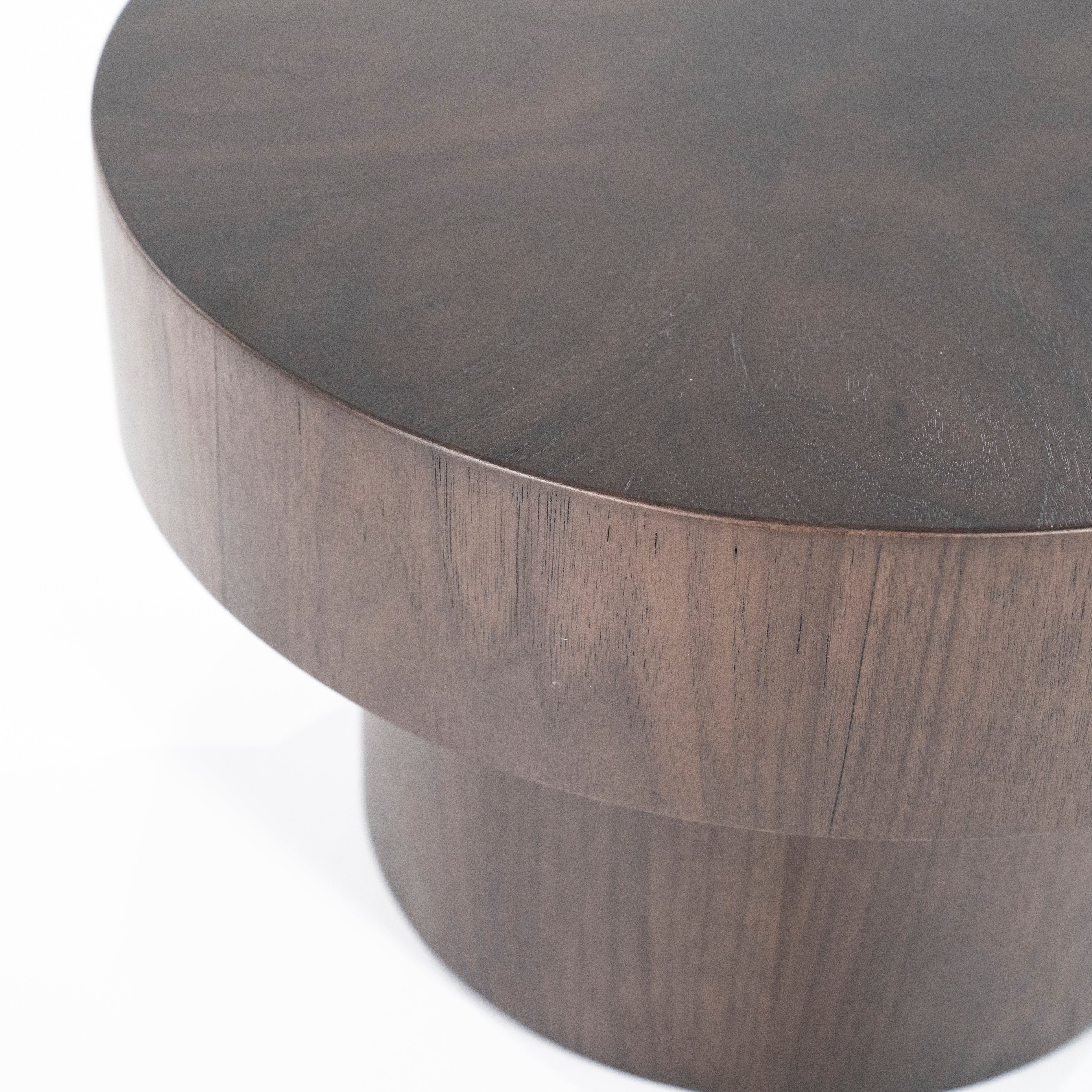 BOBBIE Dark Walnut Veneer Side Table