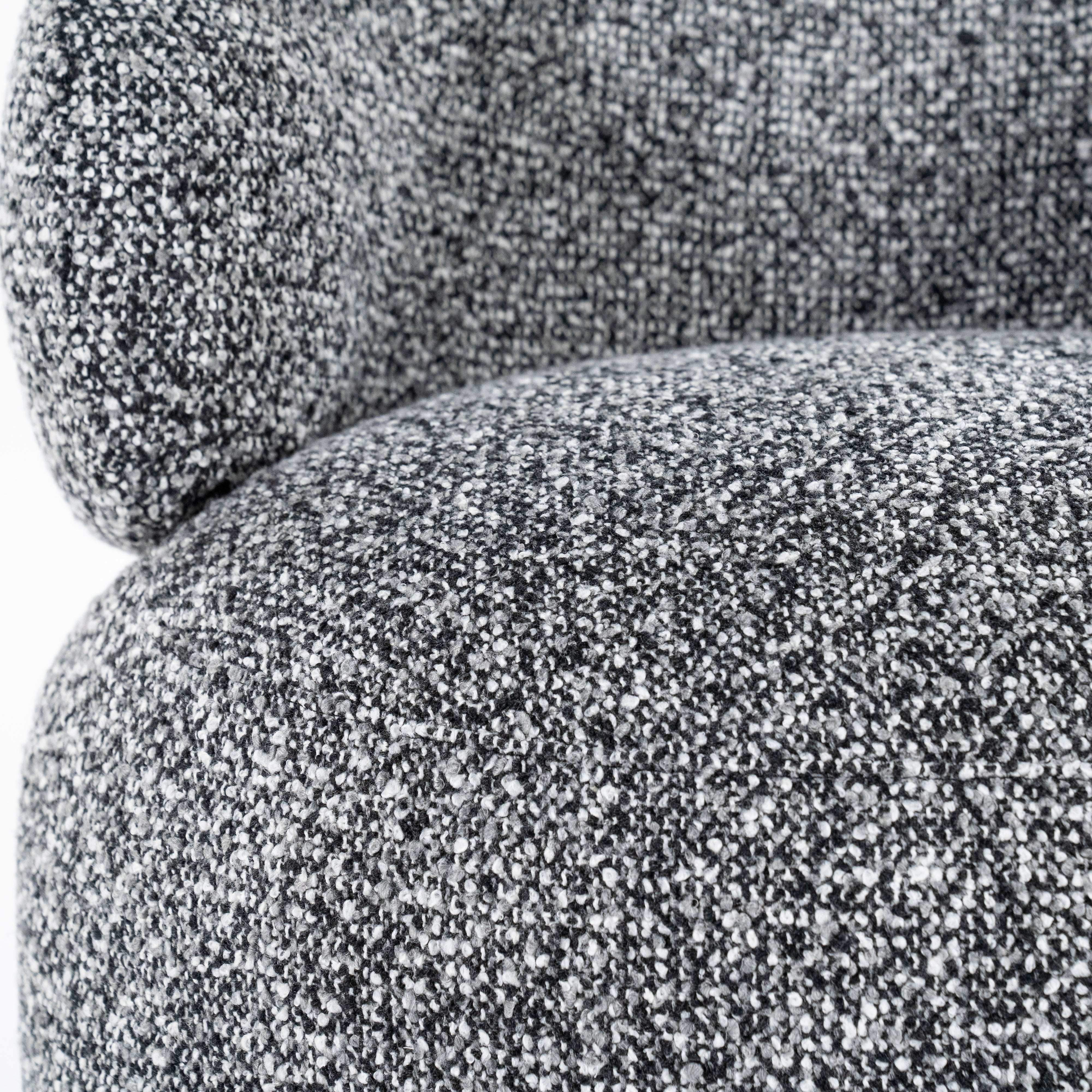 Fauteuil MAEVE zwart-wit gemêleerd