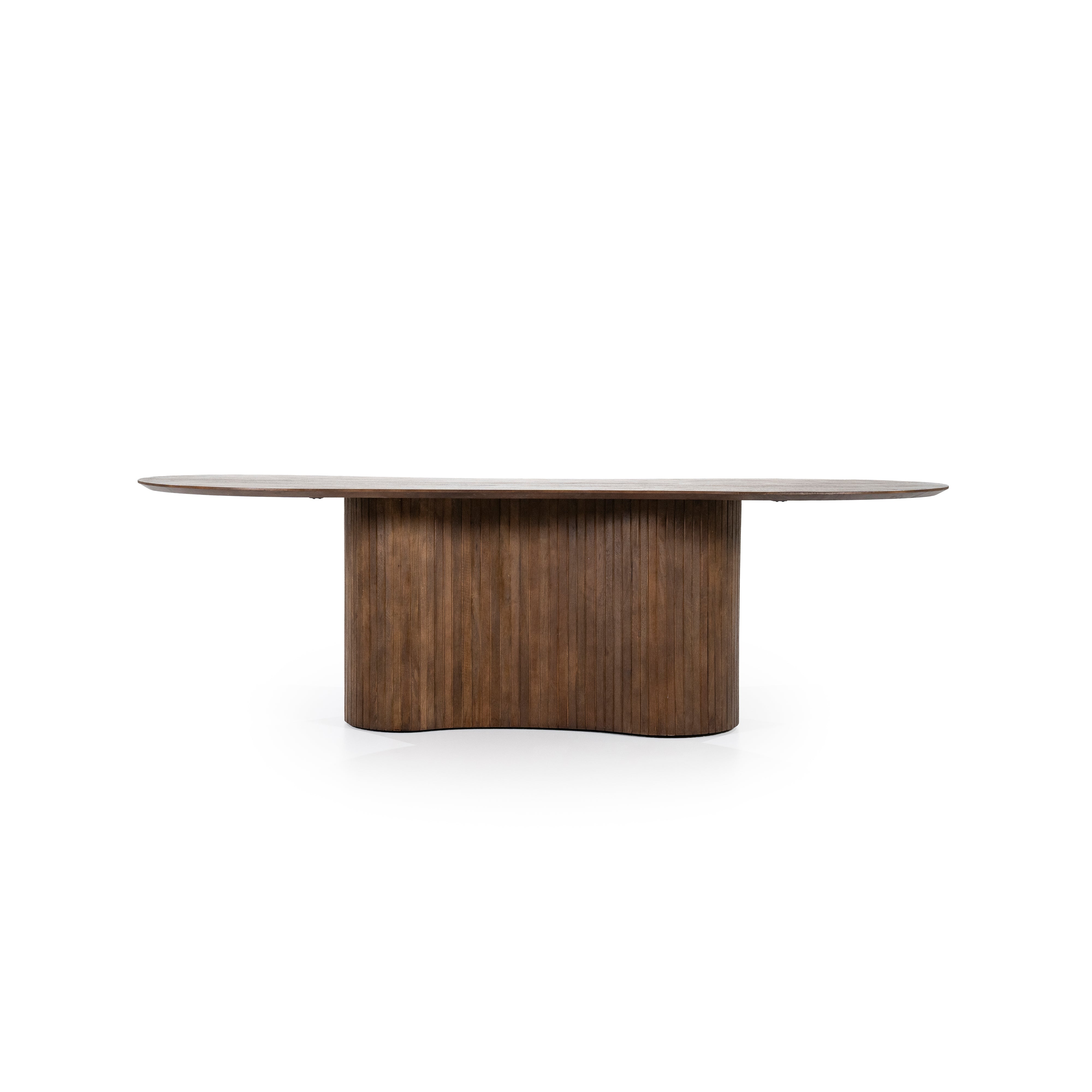 Oval Table JORDY Dark Brown Mango Wood