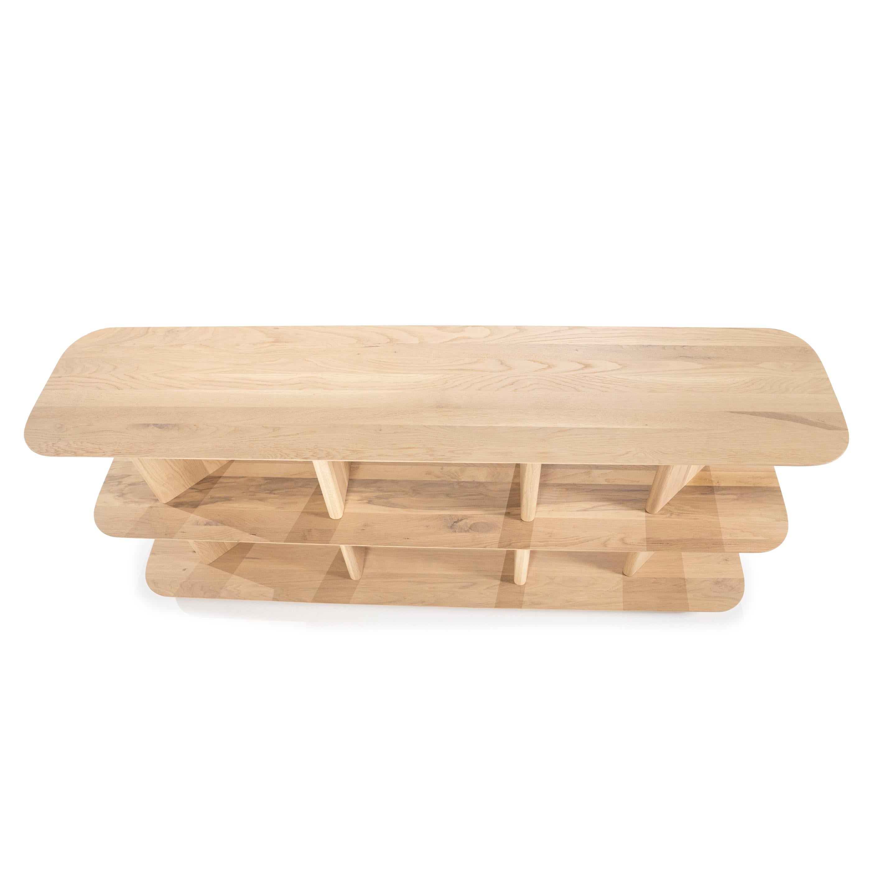 Niedriger Regal TY aus Eichenholz