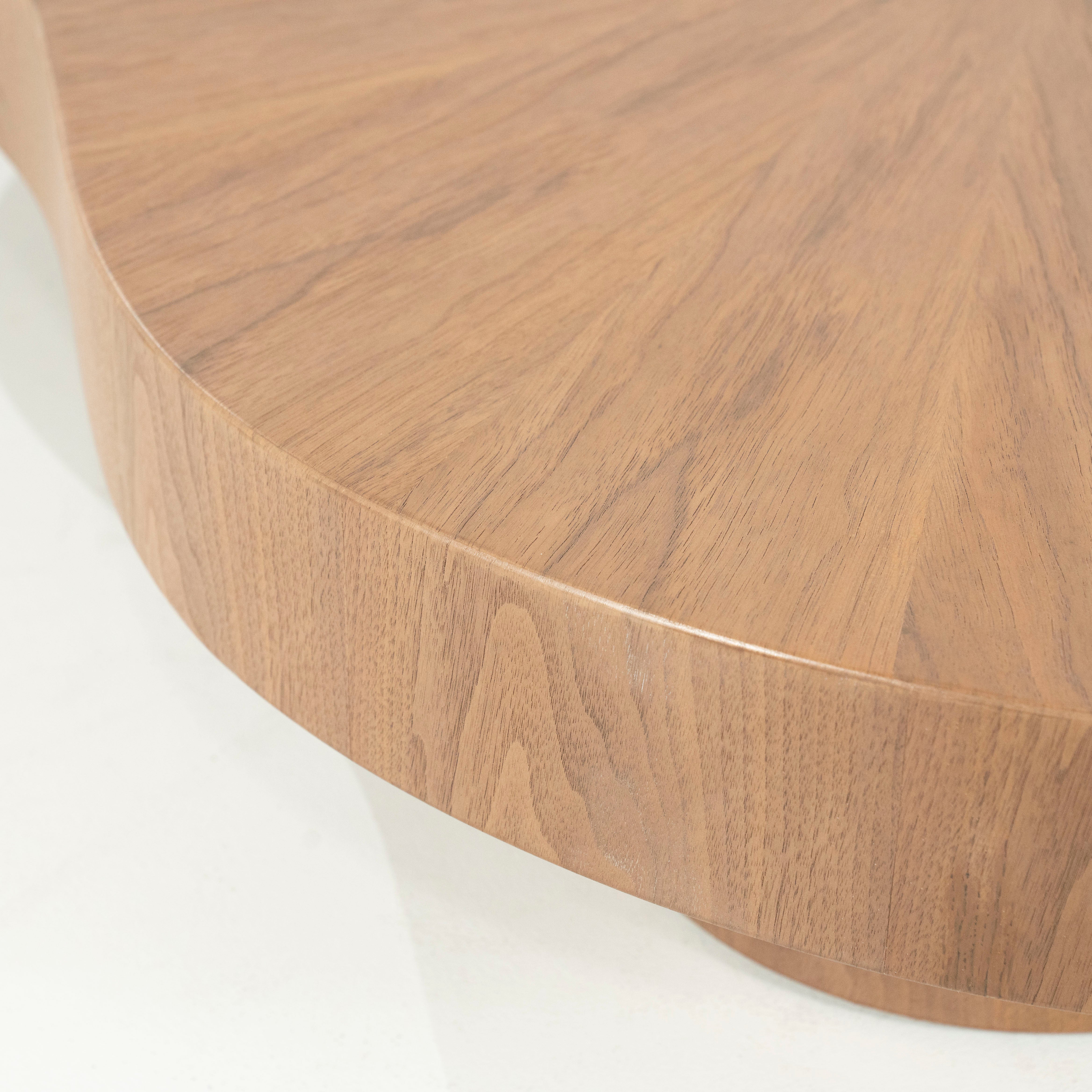 BOBBIE walnut veneer coffee table