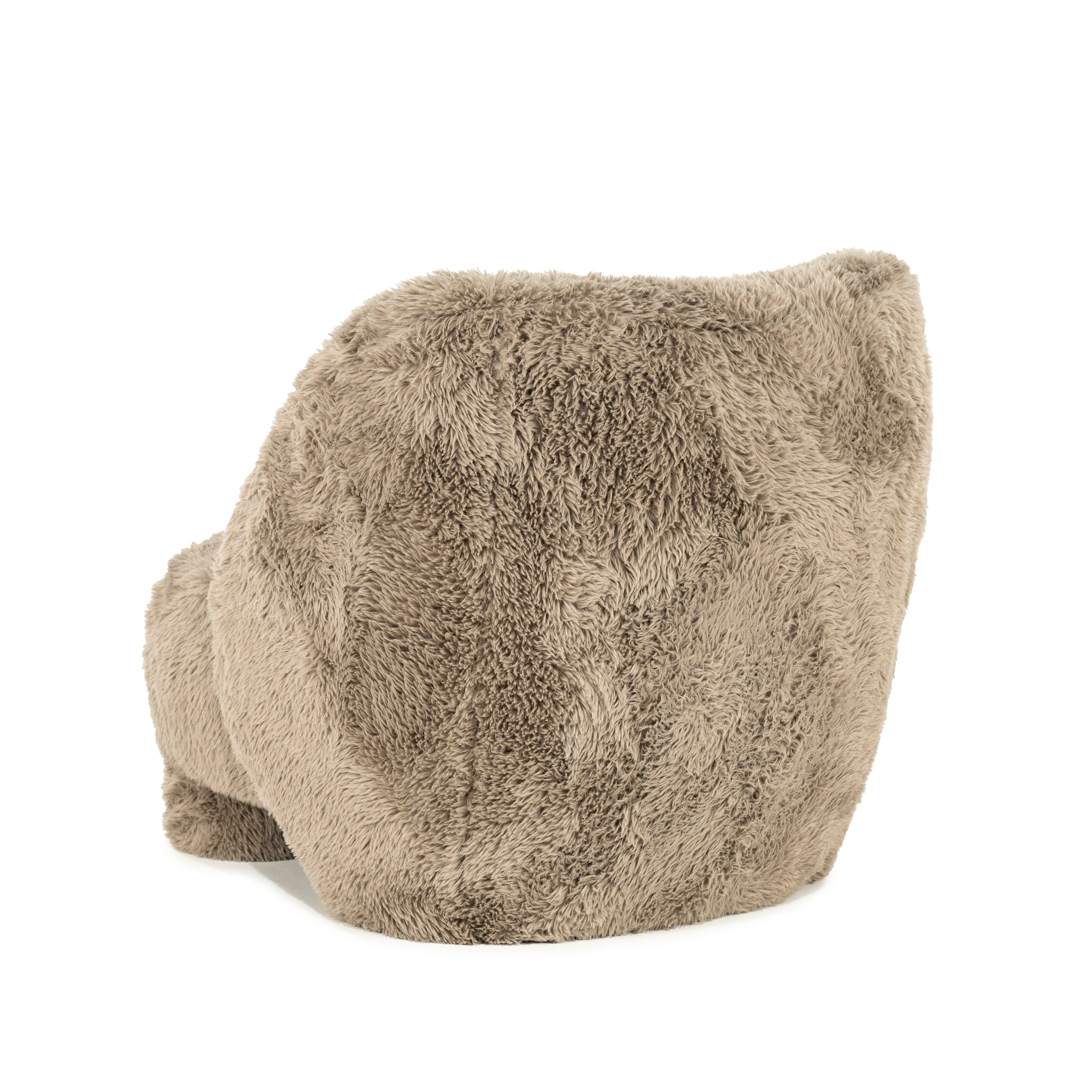 Fauteuil SAMSON met taupekleurige vacht