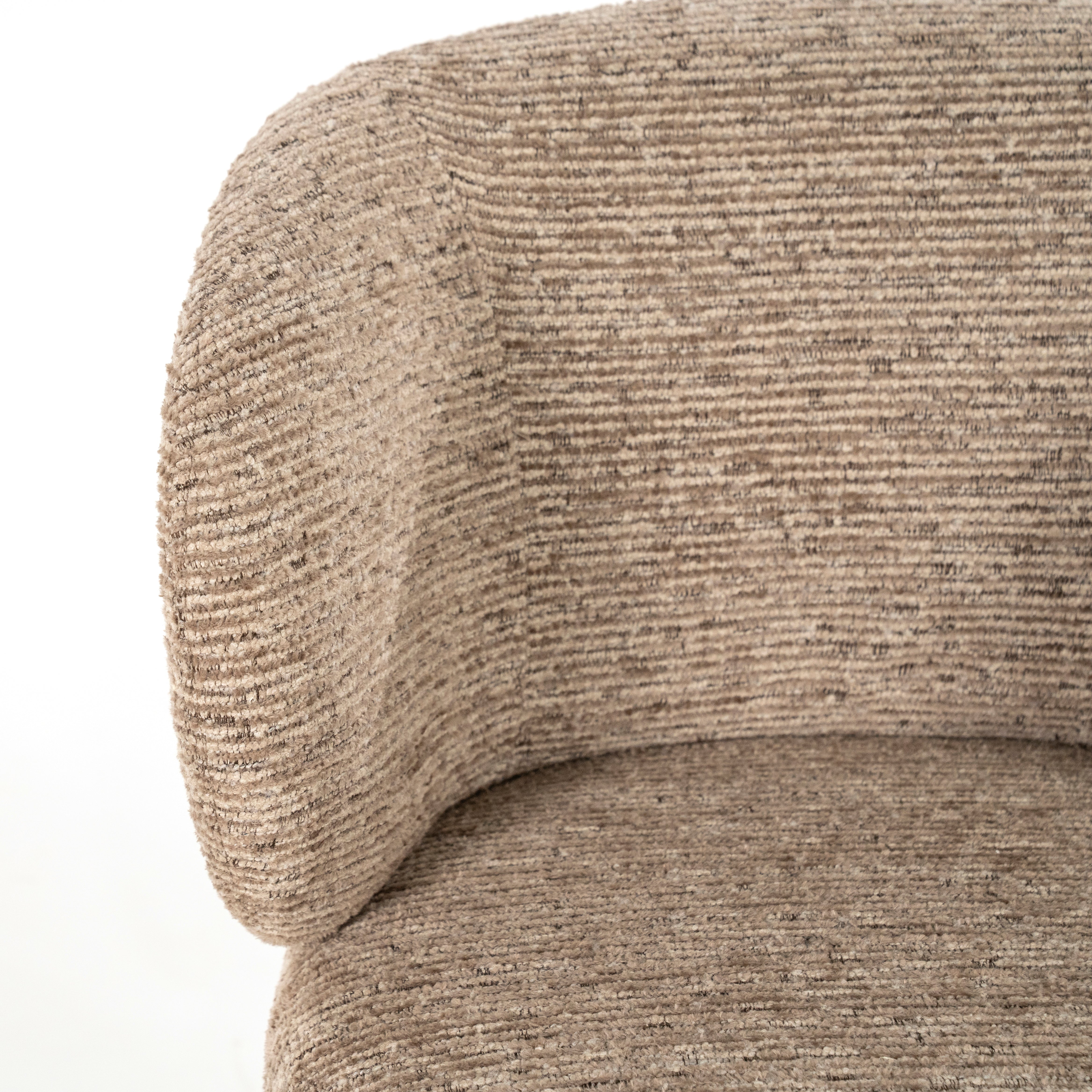 Draaistoel JAYSON bruin met donkerbruine basis