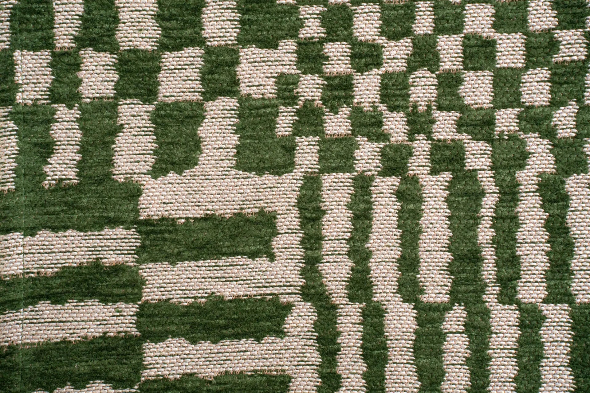 Ovaler Teppich BERBER OASIS grün mit beige