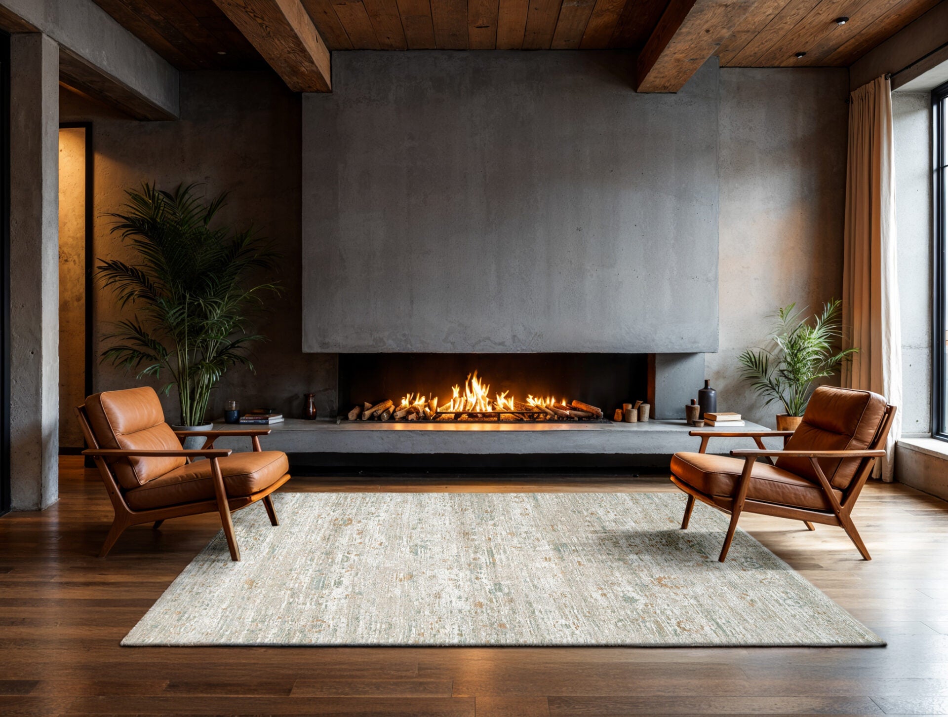 Vloerkleed USHAK YENIKAPI LICHT grijs