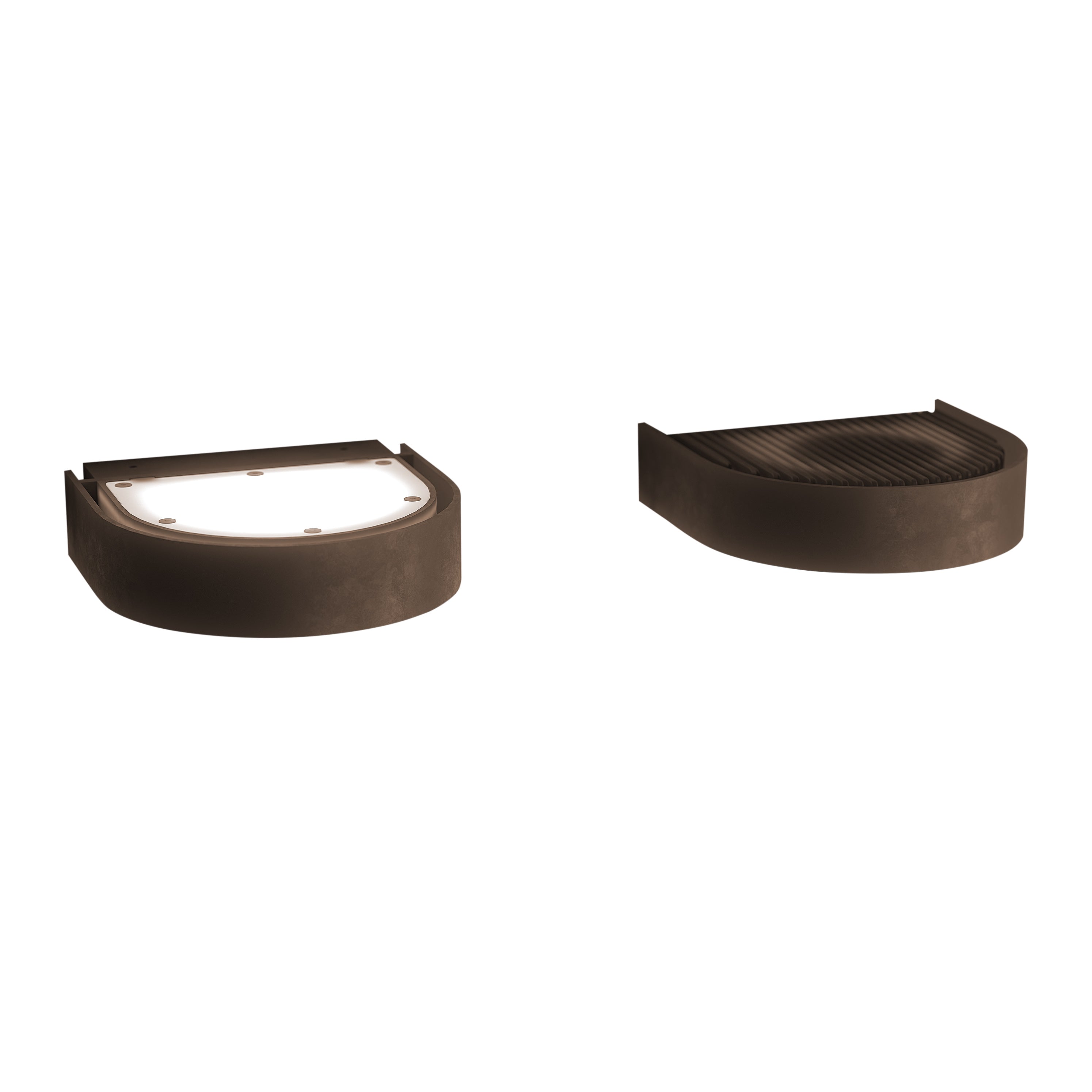 Buitenwandlamp BRIM bruin