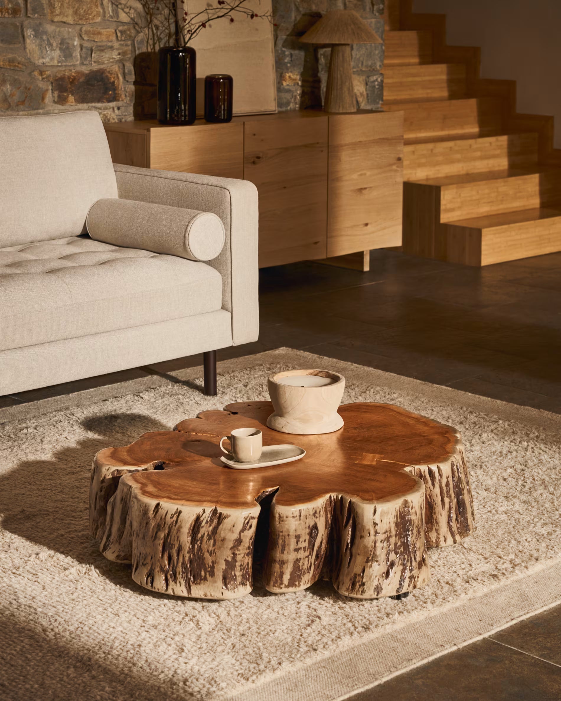 NUVINE lite coffee table acacia wood