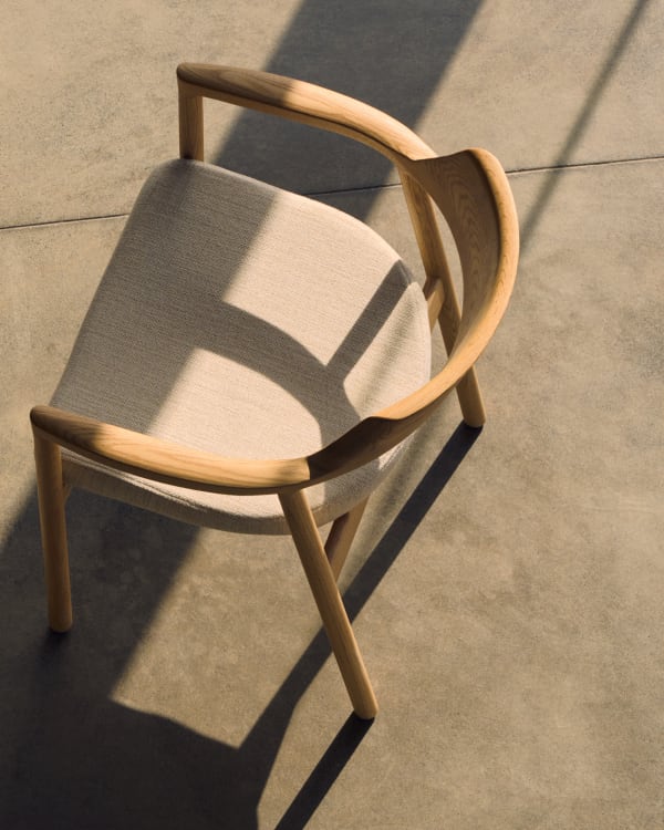 Alocs chair solid oak wood