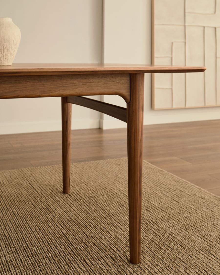 Uitschuifbare tafel ELAN notenhout