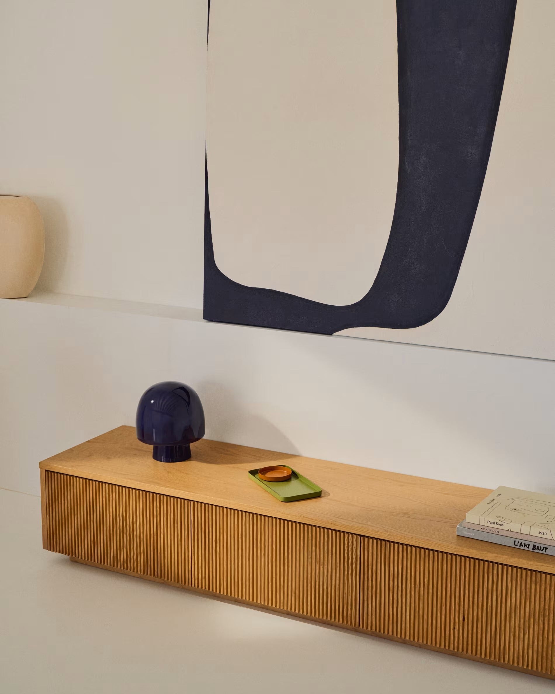 HELVINE TV cabinet oak veneer