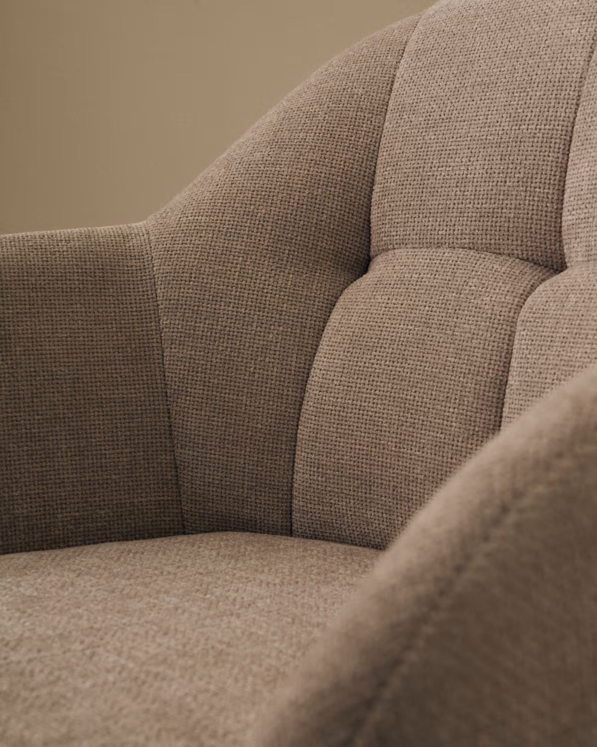 Draaistoel DORINA beige chenille