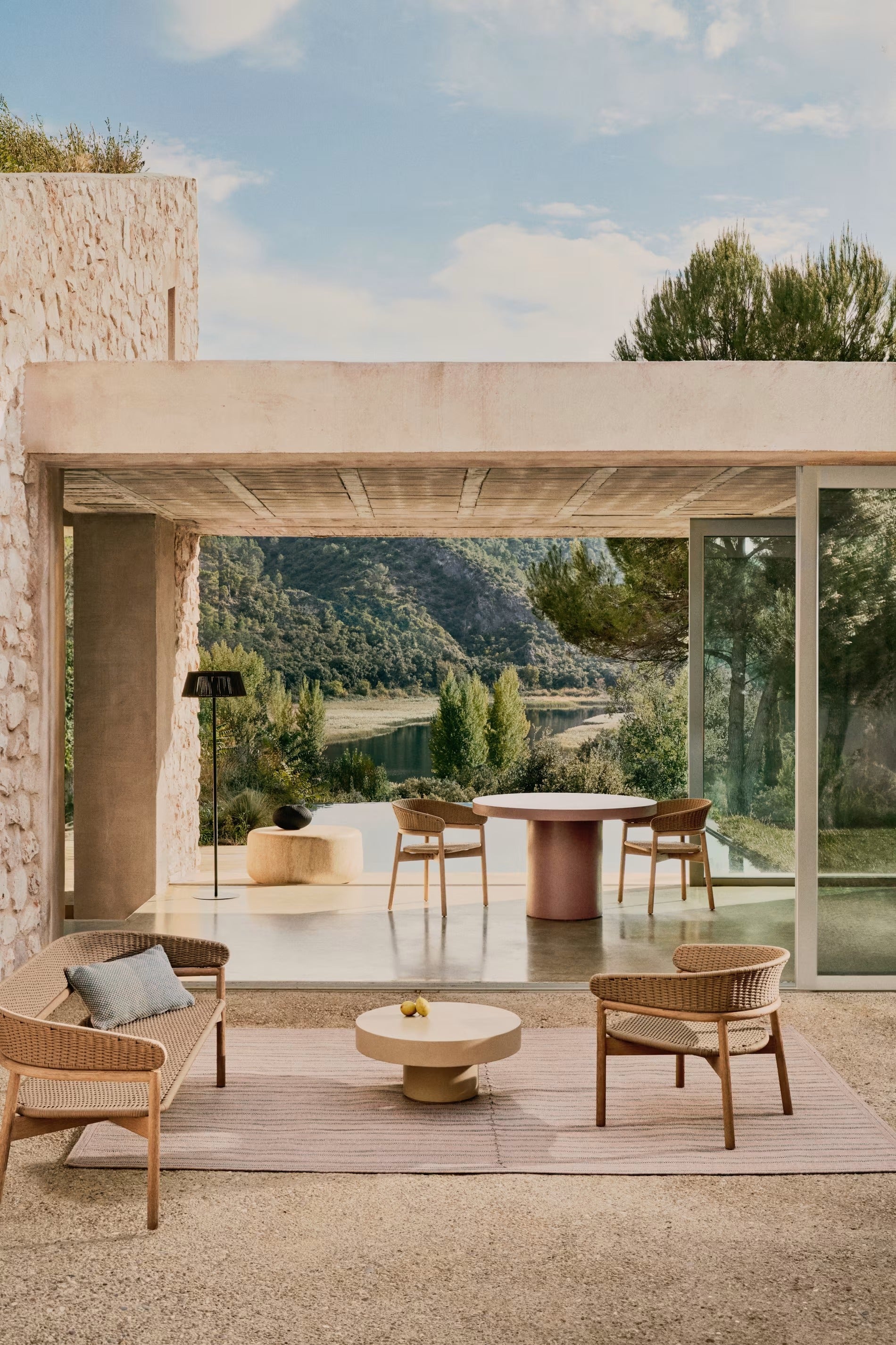 OLIVAN Outdoor-Teppich hellbraun 