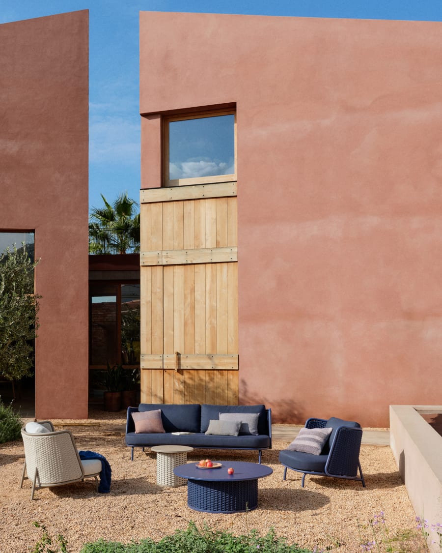 SEDALIS Garten-Couchtisch blau 