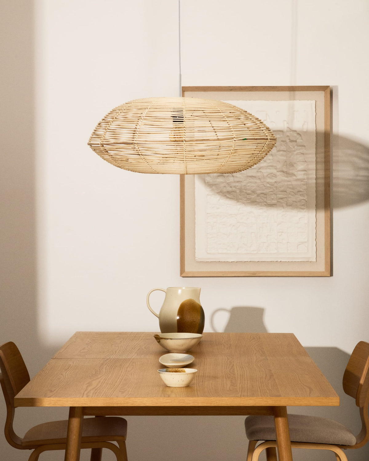 Abażur FLARO naturalny rattan – ujęcie 2
