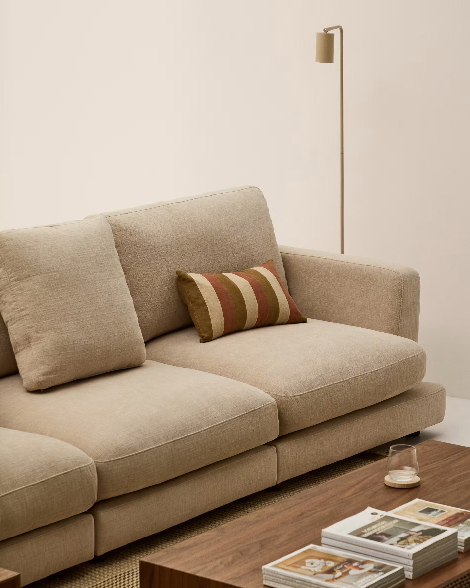 Sofa 4-persoons GALA beige chenille