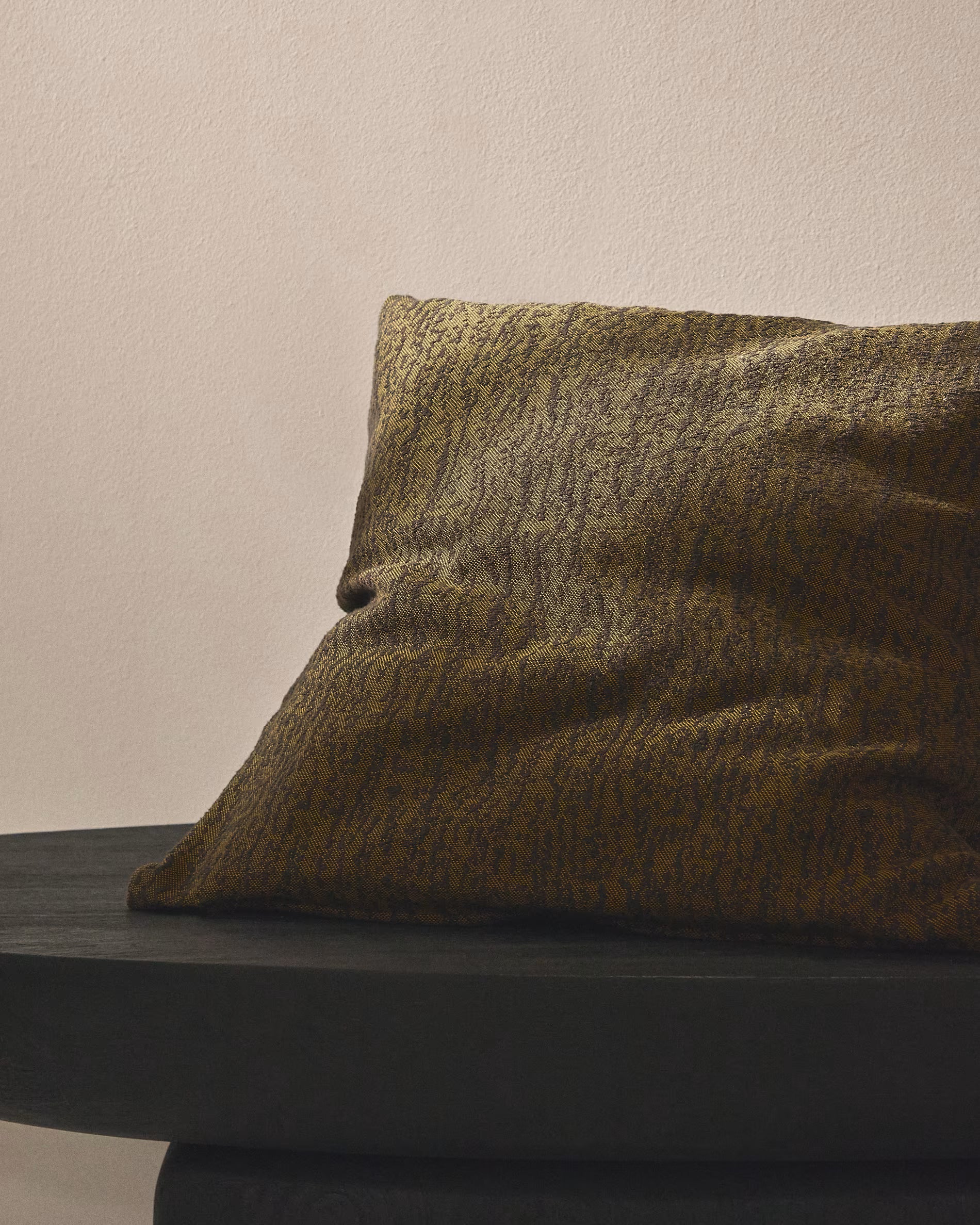 Kussenhoes MELIEN groene jacquardstof