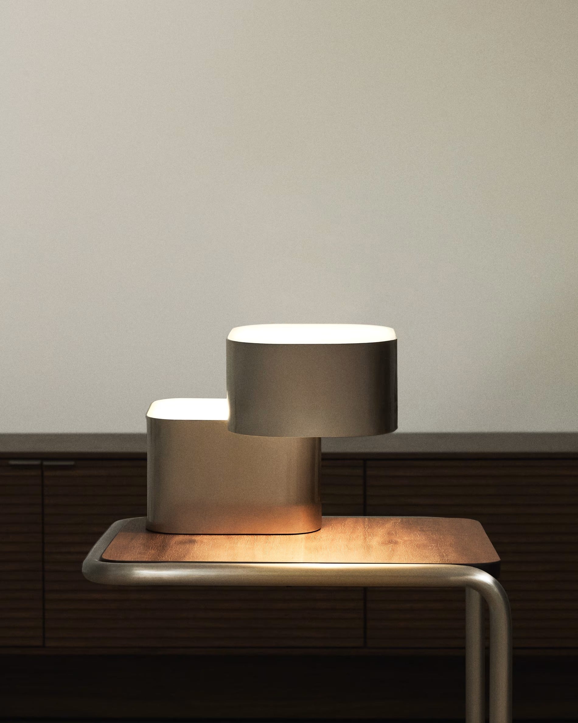 Tafellamp TANDAN grijs