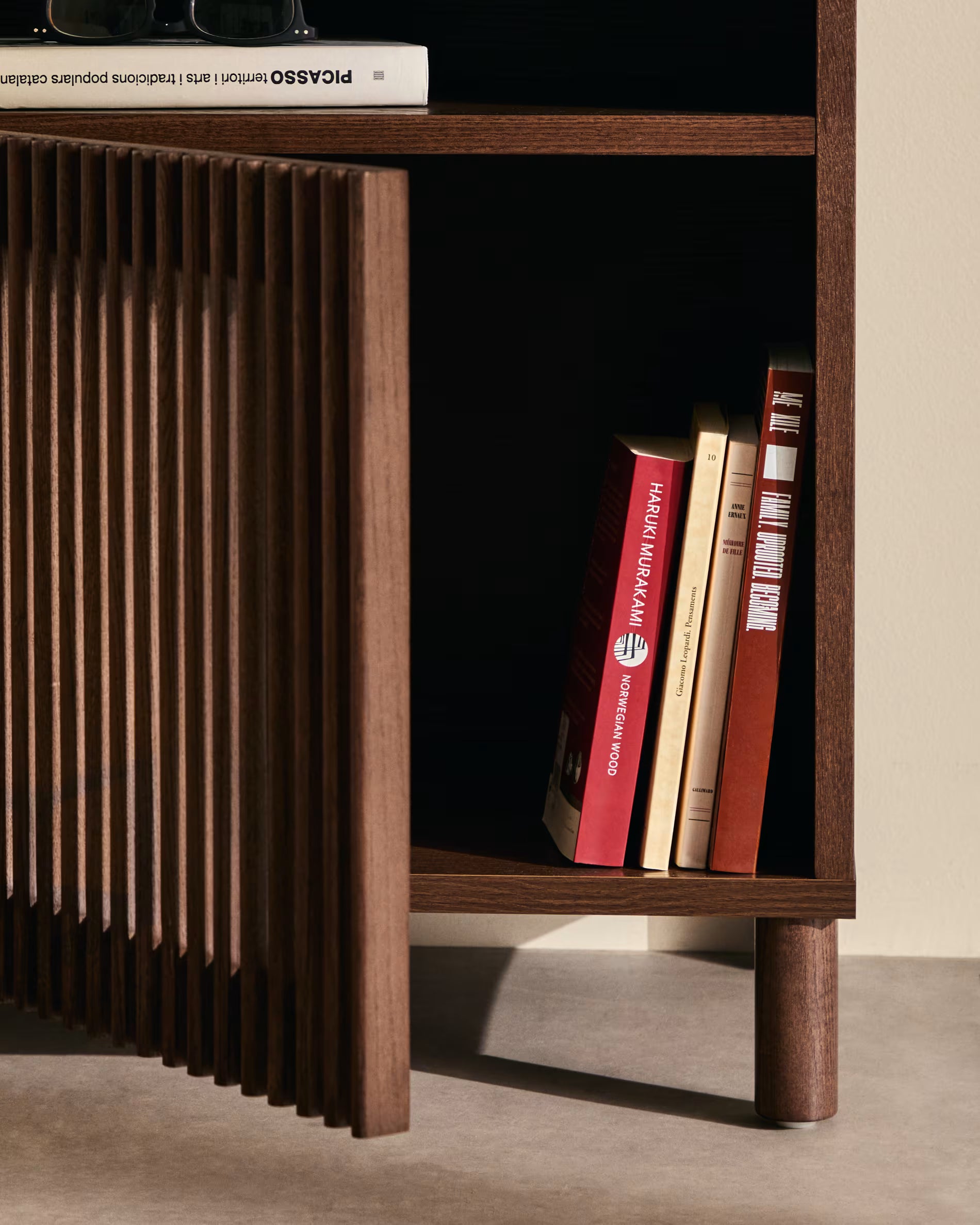 Nachttisch BEYLA dunkelbraunes Eschenholz