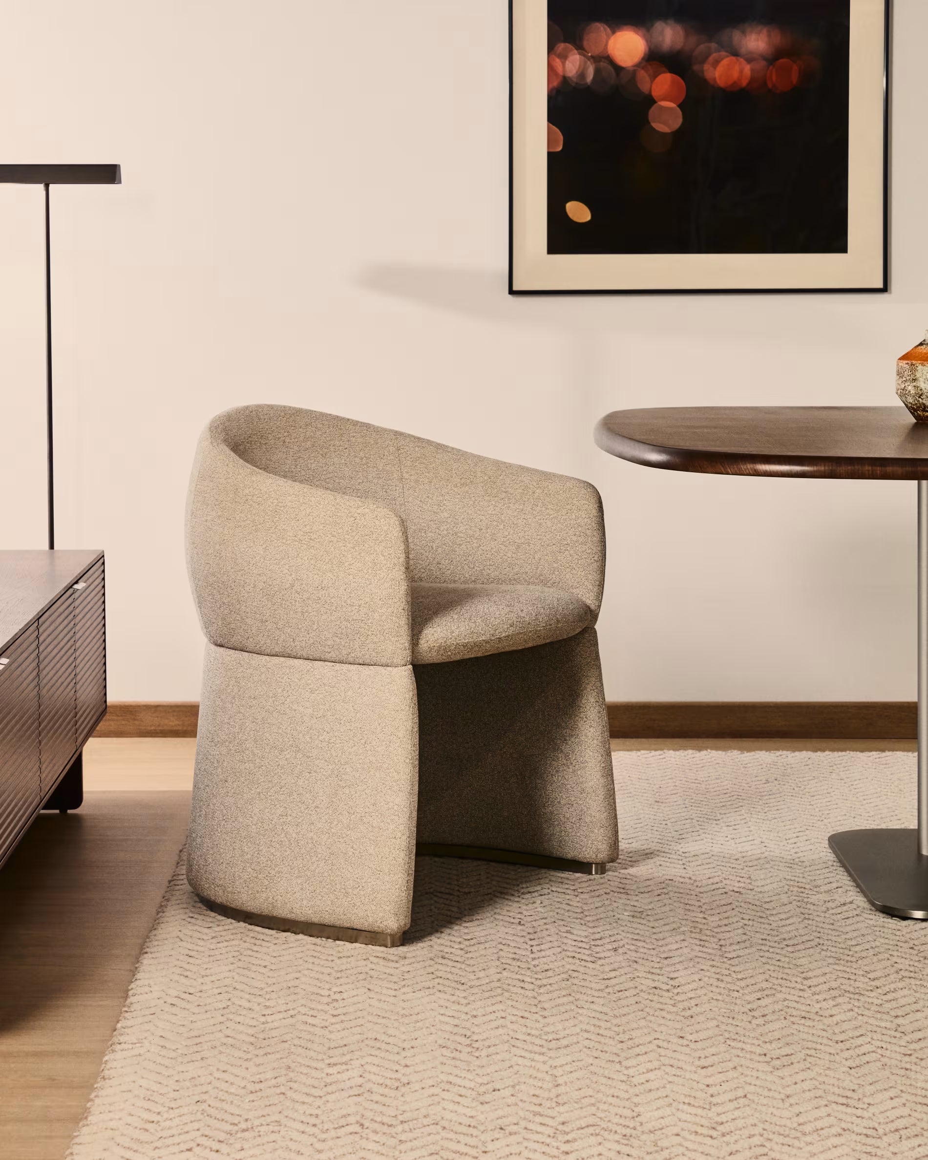 Polsterstuhl BOSCA ziegelrotes Chenille