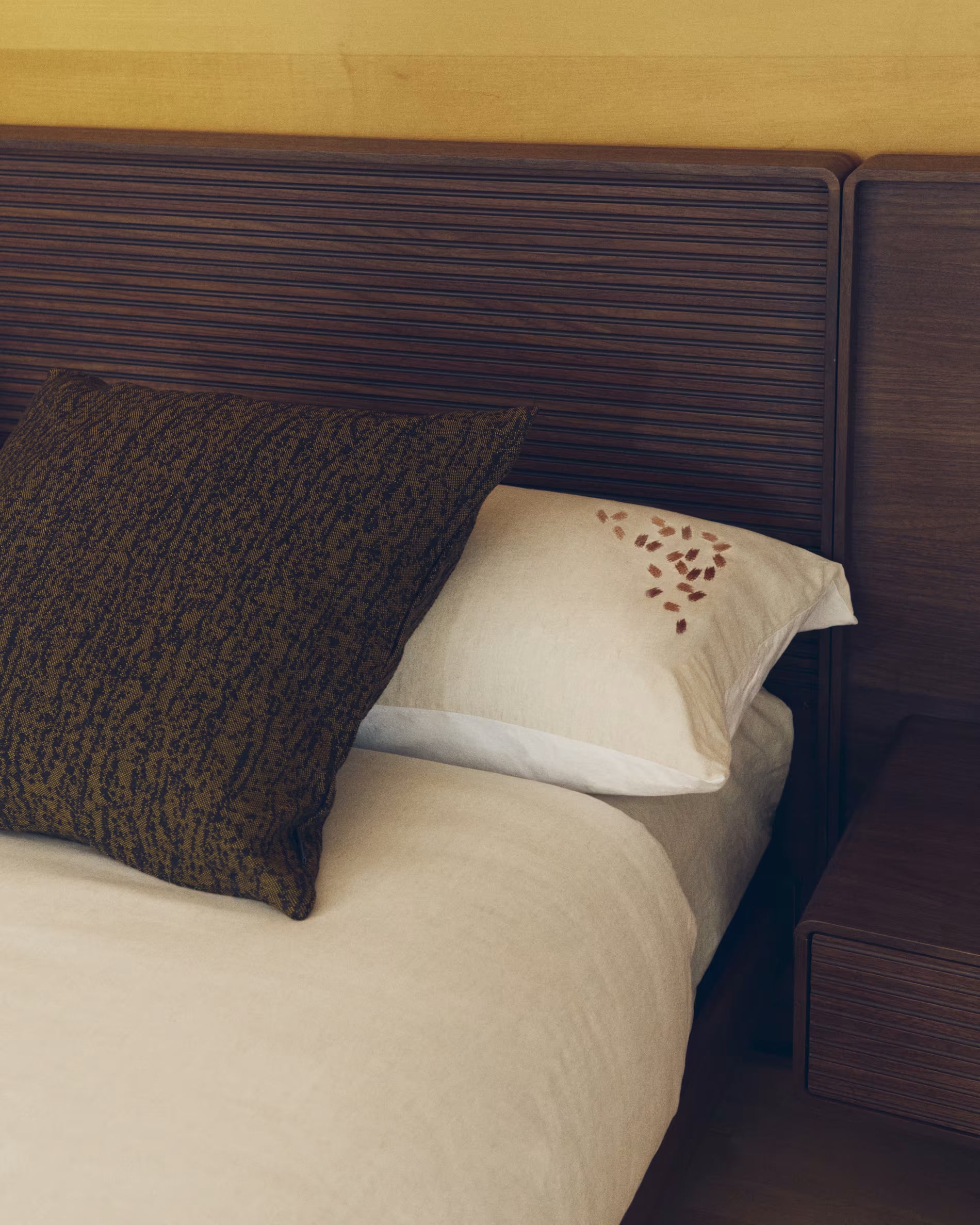 Kussenhoes MELIEN groene jacquardstof