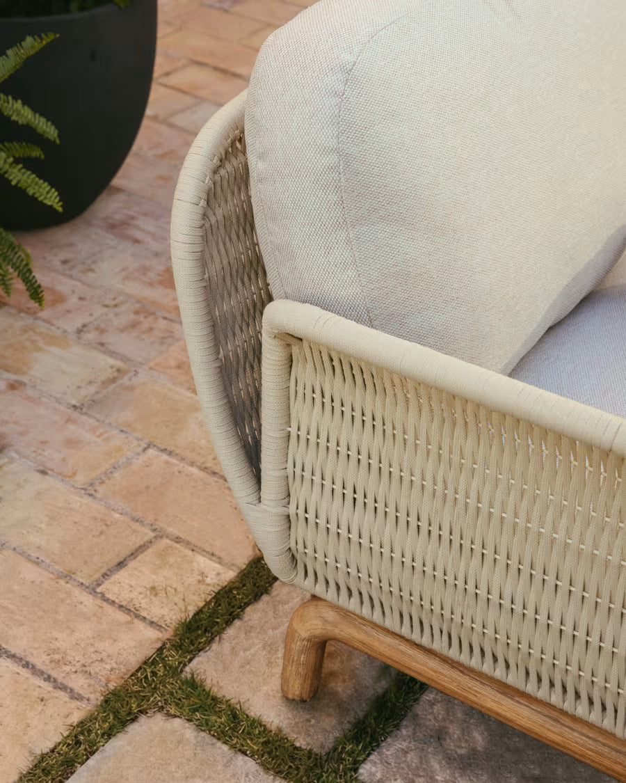 ALIPA Beige 2-Seater Garden Sofa