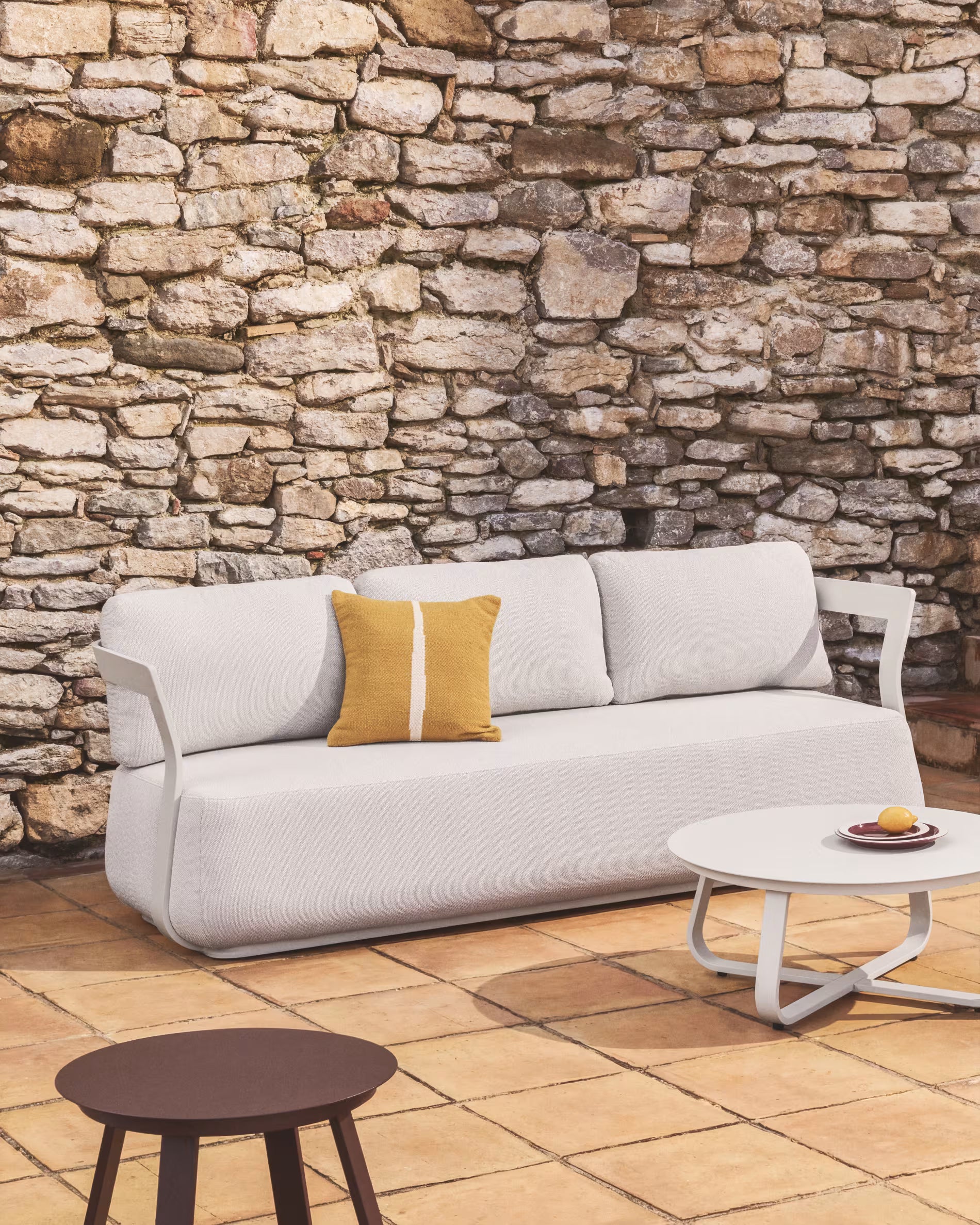 Garten-Sofa 3-Sitzer TAMARIS ecru